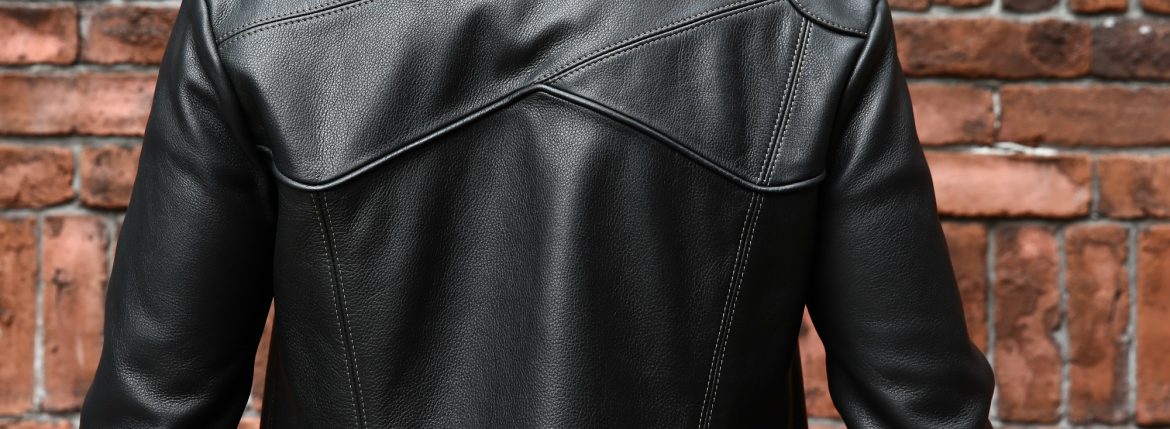 South Paradiso Leather(サウスパラディソレザー) East West イーストウエスト SMOKE スモーク Cow Hide Leather レザージャケット BLACK(ブラック)のイメージ