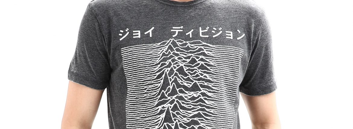 WORN BY(ウォーンバイ) JOY DIVISION(ジョイディヴィジョン) Unknown Pleasures アンノウンプレジャーズ バンドTシャツ CHARCOAL(チャコール) ROCK イギリス ファーストアルバム 復刻 オフィシャルライセンスtee 愛知 名古屋 ZODIAC ゾディアック