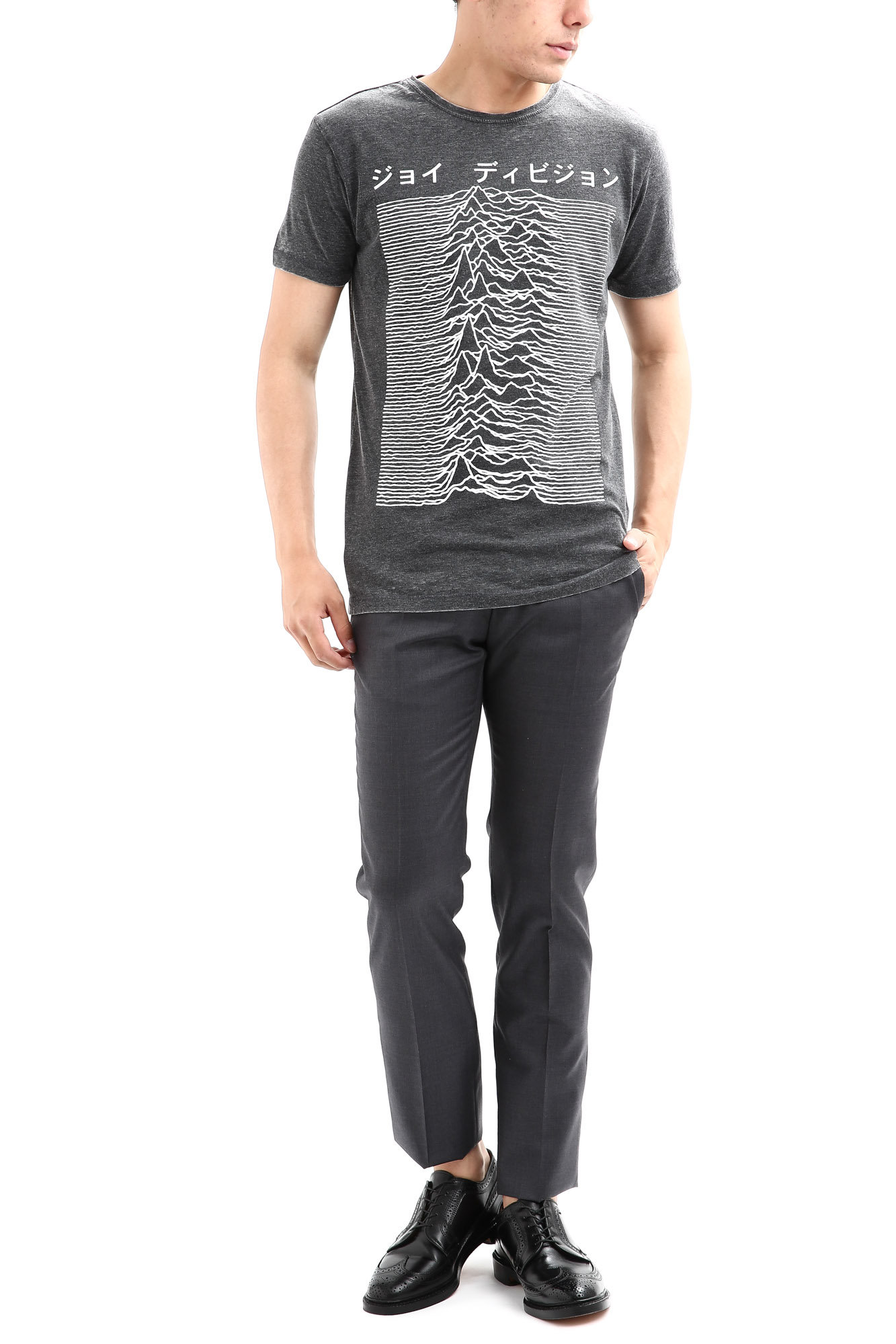 WORN BY(ウォーンバイ) JOY DIVISION(ジョイディヴィジョン) Unknown Pleasures アンノウンプレジャーズ バンドTシャツ CHARCOAL(チャコール) ROCK イギリス ファーストアルバム 復刻 オフィシャルライセンスtee 愛知 名古屋 Alto e Diritto アルト エ デリット