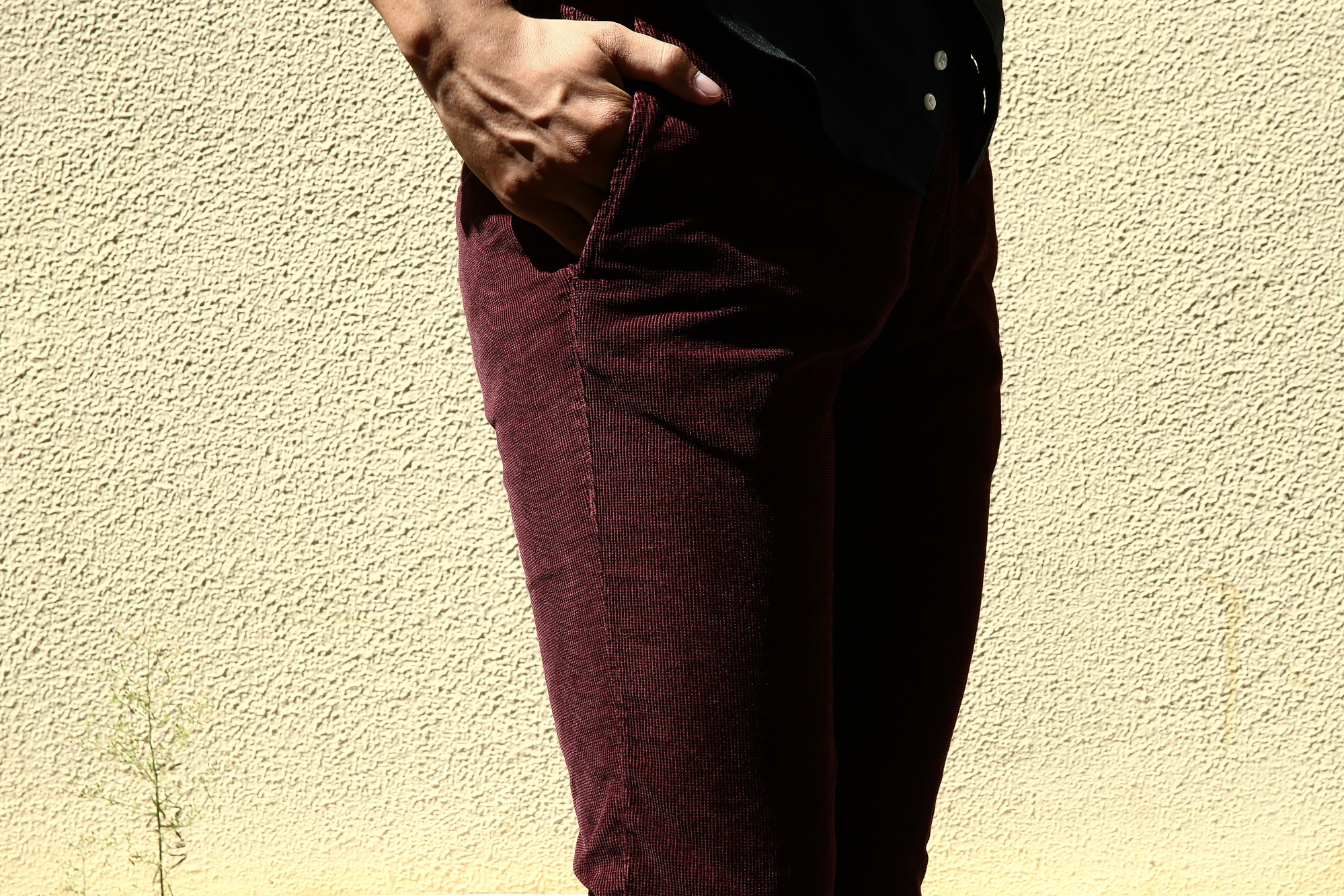 INCOTEX SLACKS（インコテックススラックス） 1ST603 SLIM FIT Garment Dyed Stretch Waffle スリムフィット ガーメントダイ ストレッチ ワッフルコーデュロイ パンツ BORDEAUX (ボルドー・226) 2016 秋冬新作 愛知 名古屋 インコテックス 27 28 29 30 31 32 33