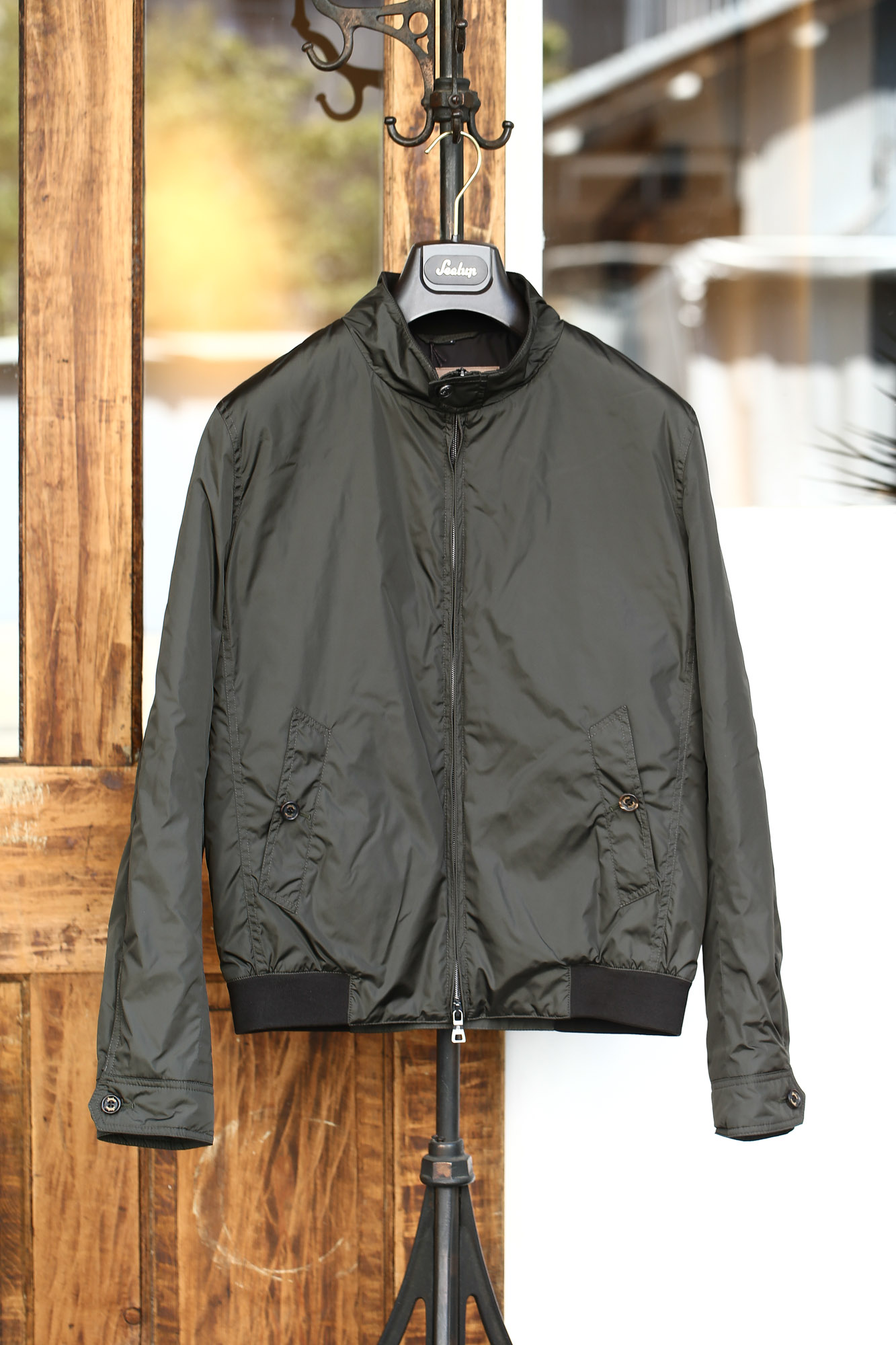 Sealup (シーラップ) Bomber Jacket (ボンバージャケット) 7578 9683 中綿入り ボマージャケット ナイロンジャケット KHAKI (カーキ・14) MADE IN ITALY 2016 秋冬新作  の画像。 愛知 名古屋 Alto e Diritto アルト エ デリット LEON レオン