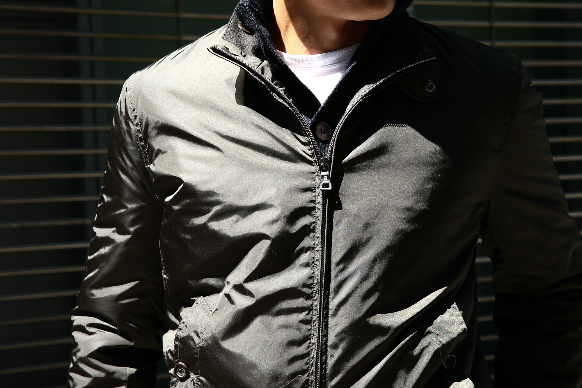 Sealup (シーラップ) Bomber Jacket (ボンバージャケット) 7578 9683 中綿入り ボマージャケット ナイロンジャケット KHAKI (カーキ・14) MADE IN ITALY 2016 秋冬新作 愛知 名古屋 Alto e Diritto アルト エ デリット ボマージャケット オリーブ