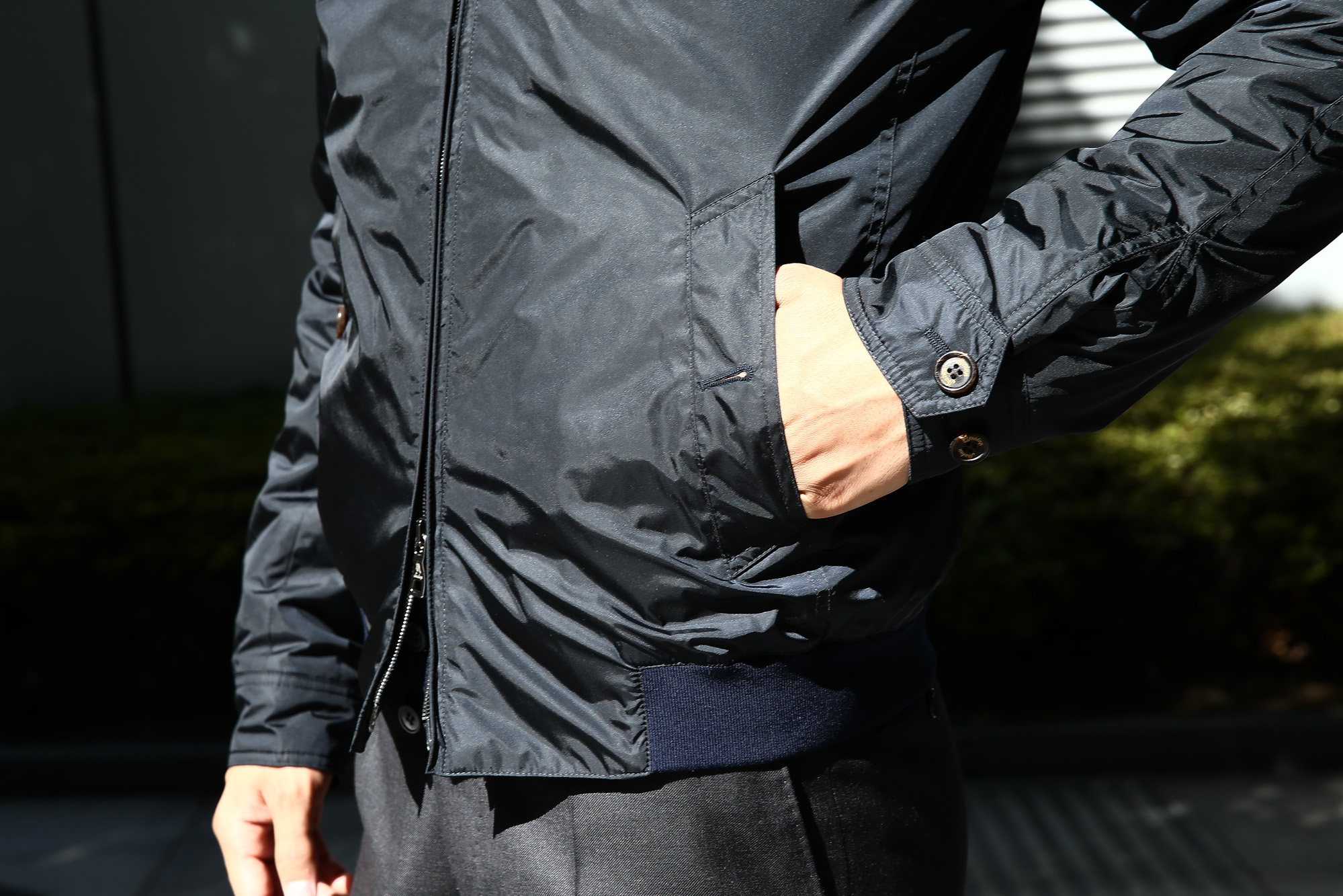 Sealup (シーラップ) Bomber Jacket (ボンバージャケット) 7578 9683 中綿入り ボマージャケット ナイロンジャケット NAVY (ネイビー・01) MADE IN ITALY 2016 秋冬新作 愛知 名古屋 Alto e Diritto アルト エ デリット ボマージャケット 紺 