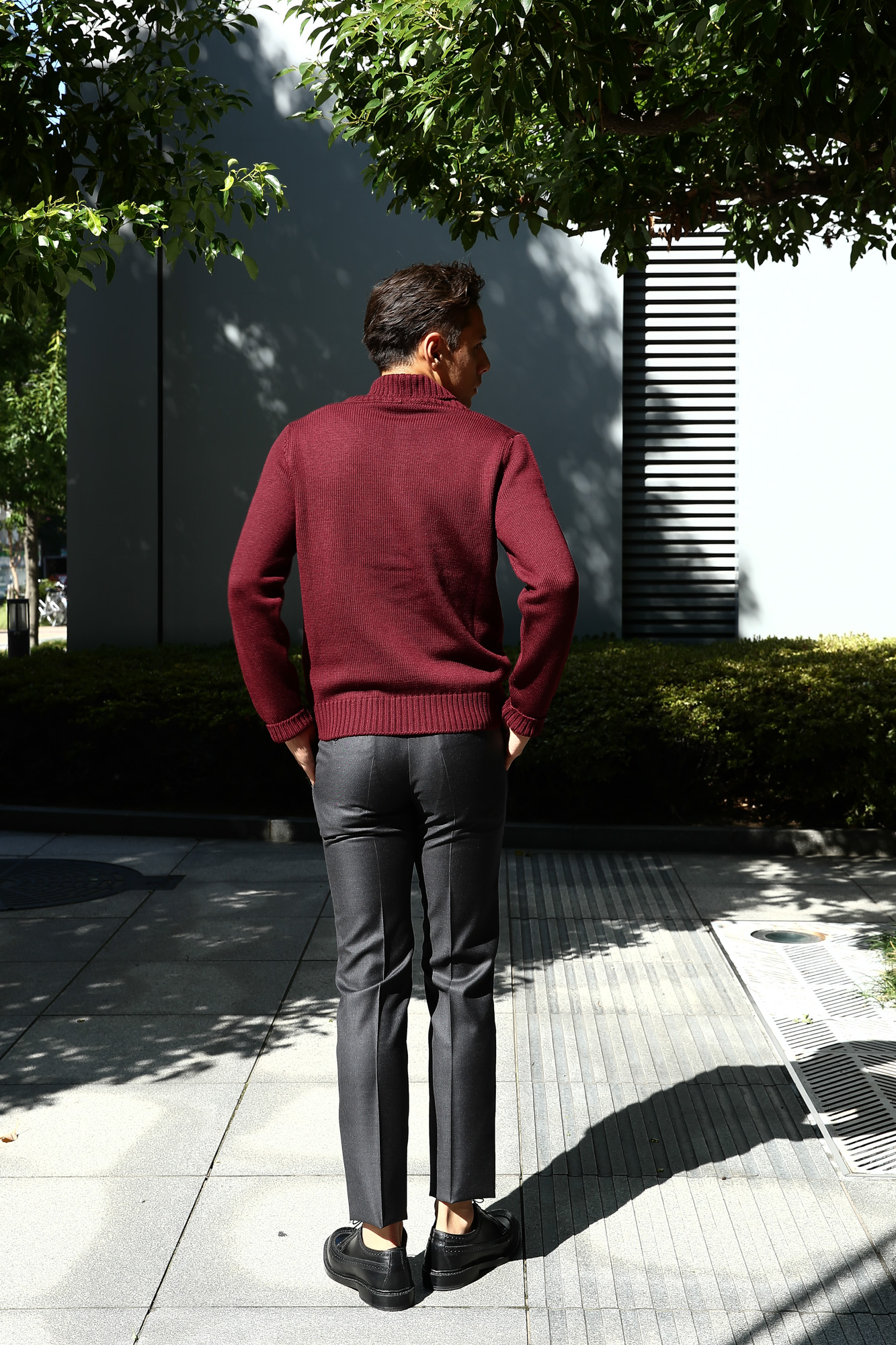 ZANONE (ザノーネ) Shawl Collar Cardigan 811947 Z0229 VIRGIN WOOL 100％ ミドルゲージニット ショールカラーカーディガン BORDEAUX (ボルドー・Z4178) MADE IN ITALY 2016 秋冬 Alto e Diritto 愛知 名古屋 ザノーネ