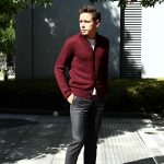 ZANONE (ザノーネ) Shawl Collar Cardigan 811947 Z0229 VIRGIN WOOL 100％ ミドルゲージニット ショールカラーカーディガン BORDEAUX (ボルドー・Z4178) MADE IN ITALY 2016 秋冬のイメージ