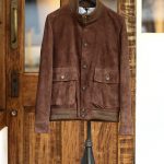 CINQUANTA (チンクアンタ) 6328 BLOUSON VERA PELLE 100％ A-1 フライトジャケット ヴァルスター バルスター スエードブルゾン レザージャケット BROWN (ブラウン) Made in italy (イタリア製) 2016 秋冬新作のイメージ