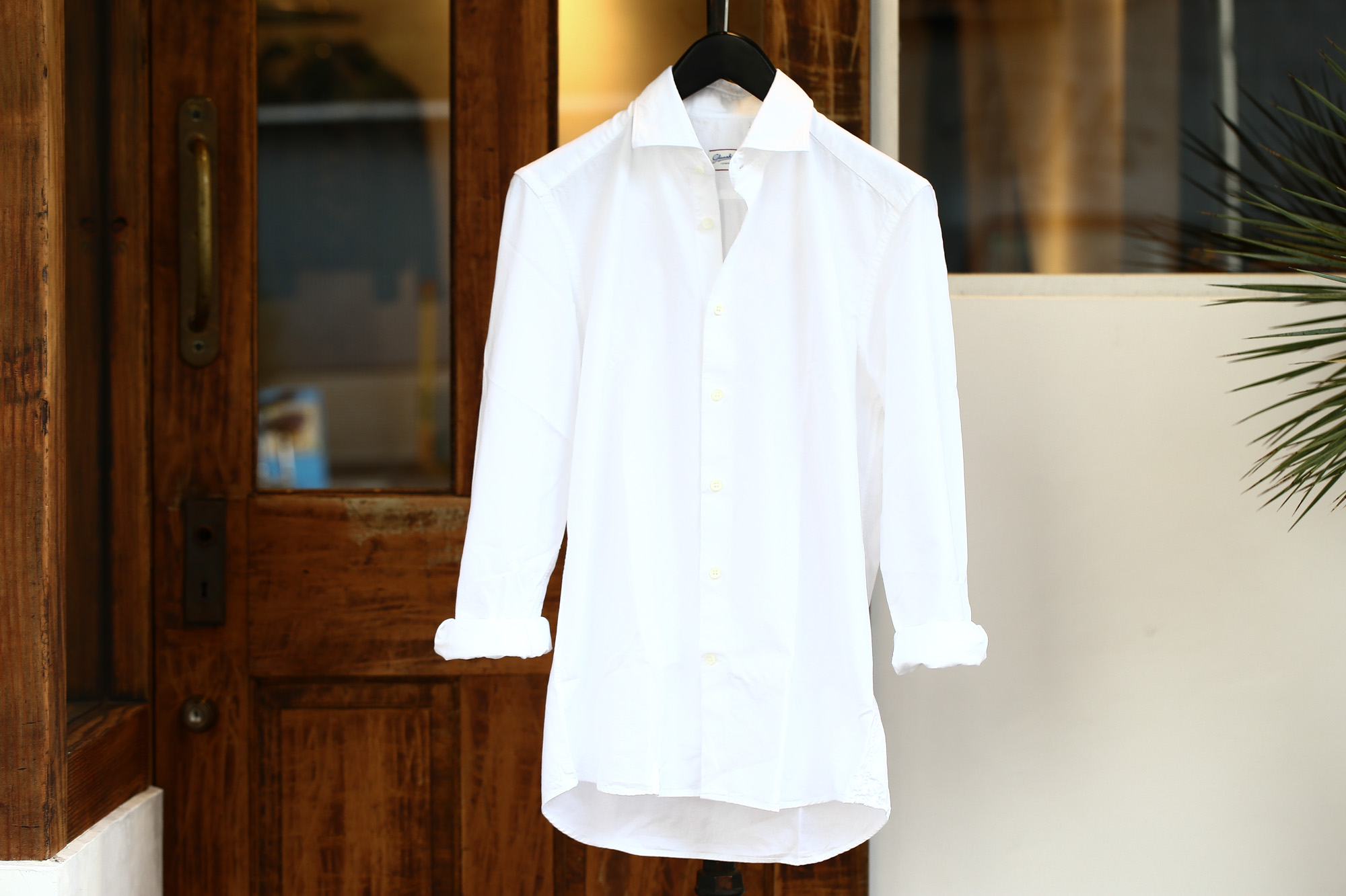 Glanshirt (グランシャツ) JWEEN G6971 OXFORD COTTON 100％ カッタウェイシャツ オックスフォードシャツ WHITE (ホワイト・001) MADE IN ITALY(イタリア製) 2016 秋冬新作 愛知 名古屋Alto e Diritto アルト エ デリット シャツ 白シャツ 36,37,38,39,40,41