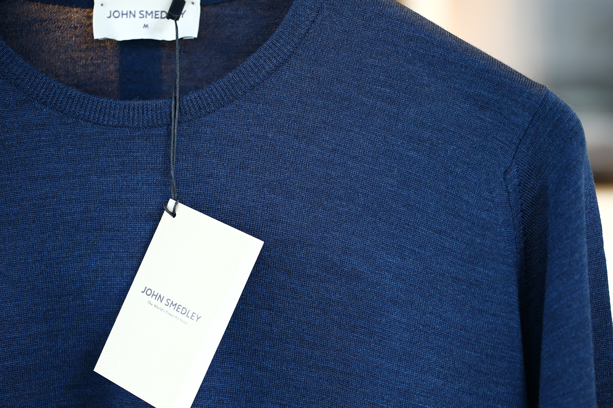 JOHN SMEDLEY (ジョンスメドレー) CLEVES SLIM FIT メリノウール100％ ハイゲージニット クルーネックセーター INDIGO (インディゴ) MADE IN GREAT BRITAIN(イギリス製) 2016 秋冬新作 スメドレー 愛知 名古屋 Alto e Diritto アルト エ デリット ニット ミッドランド 名古屋 紺 ネイビー