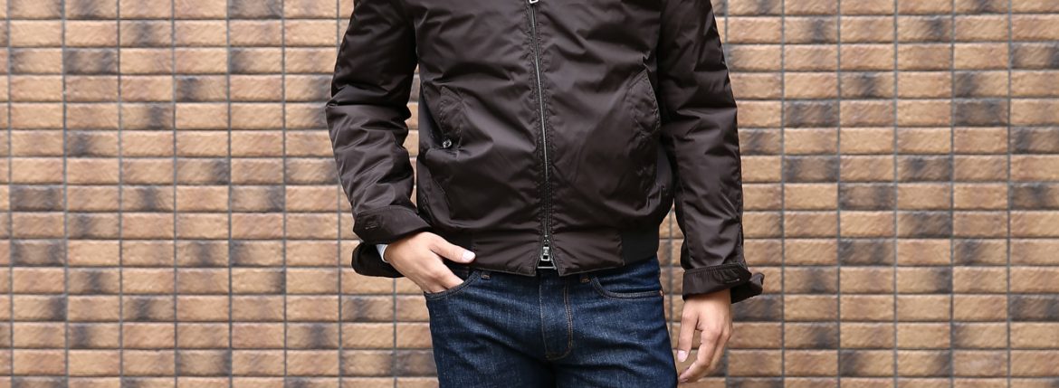 Sealup (シーラップ) Bomber Jacket (ボンバージャケット) 7578 9683 中綿入り ボマージャケット ナイロンジャケット BROWN (ブラウン・29) MADE IN ITALY(イタリア製) 2016 秋冬新作 のコーディネート画像。 愛知 名古屋 ZODIAC ゾディアック セレクトショップ レザージャケット ブルゾン ブラウン 茶 シーラップ 名古屋 44,46,48,50,52