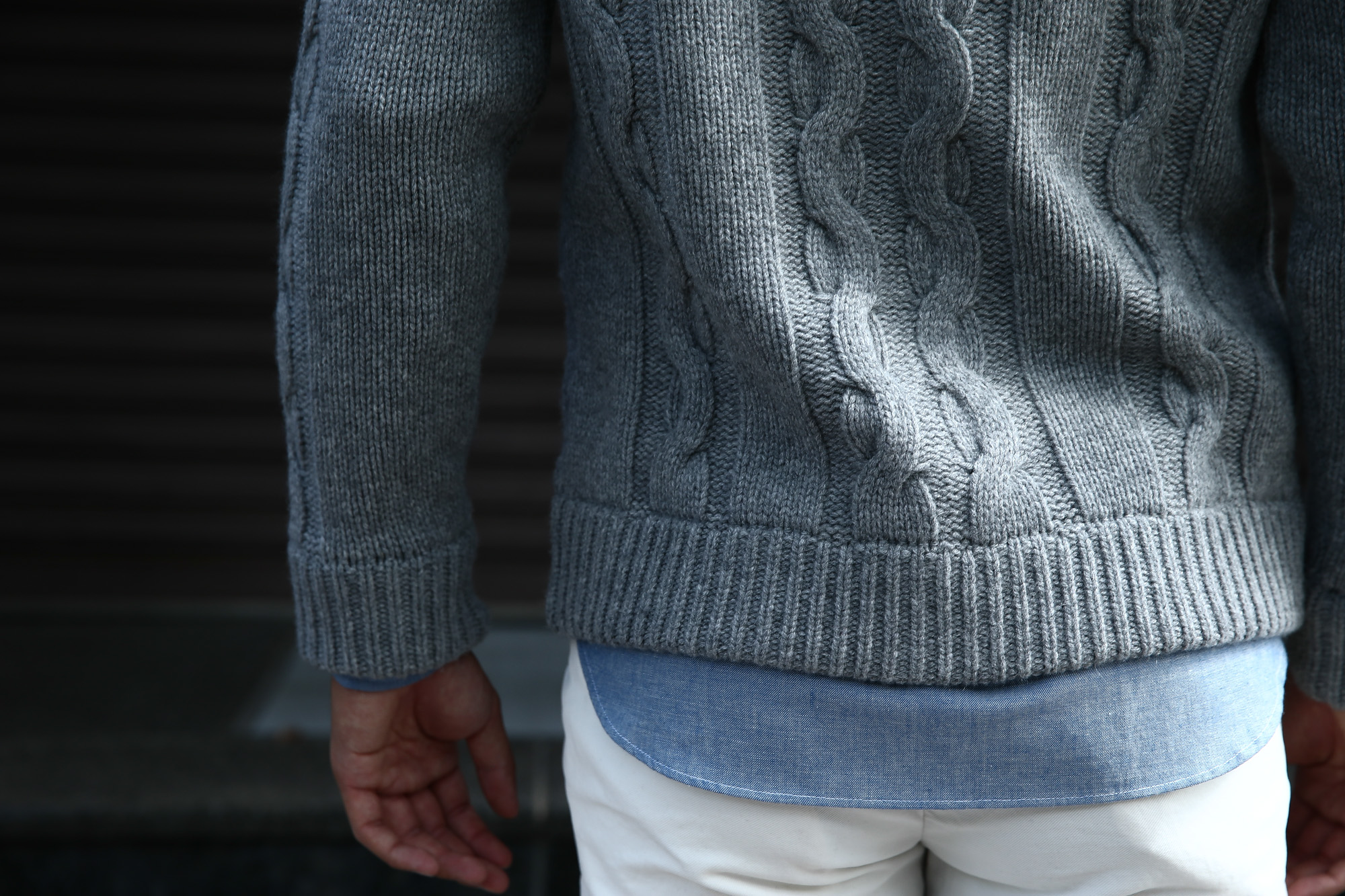 Settefili Cashmere (セッテフィーリ カシミア) Shawl Collar Cardigan ウールカシミア ローゲージニット ショールカラーカーディガン GREY (グレー・MC009) made in italy (イタリア製) 2016 秋冬新作 愛知 名古屋 Alto e Diritto アルト エ デリット ショールカラー