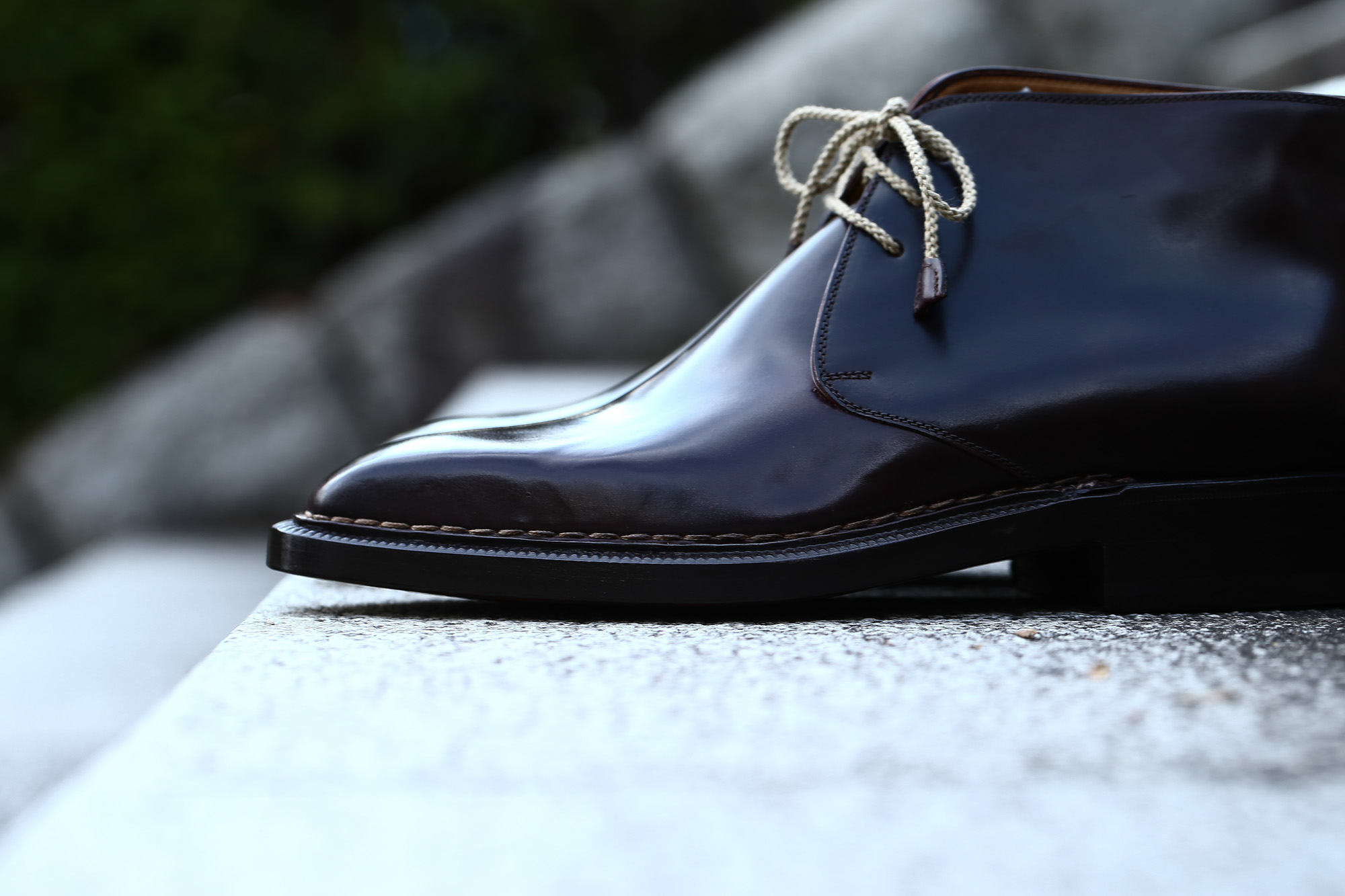 ENZO BONAFE (エンツォボナフェ) ART.3722 Chukka boots Horween Shell Cordovan Leather ホーウィン社 シェルコードバンレザー レザーブーツ コードバンブーツ チャッカブーツ No.8 (バーガンディー) made in Italy(イタリア製) 愛知 名古屋 Alto e Diritto アルト エ デリット ボナフェ コードバン ベネチアンクリーム JOHN LOBB ジョンロブ CHURCH’S チャーチ JOSEPH CHEANEY ジョセフチーニー CORTHAY コルテ ALFRED SARGENT アルフレッドサージェント CROCKETT&JONES クロケットジョーンズ F.LLI GIACOMETTI フラテッリジャコメッティ ENZO BONAFE エンツォボナフェ BETTANIN&VENTURI ベッタニンヴェントゥーリ JALAN SRIWIJAYA ジャランスリウァヤ J.W.WESTON ジェイエムウエストン SANTONI サントーニ SERGIO ROSSI セルジオロッシ CARMINA カルミナ