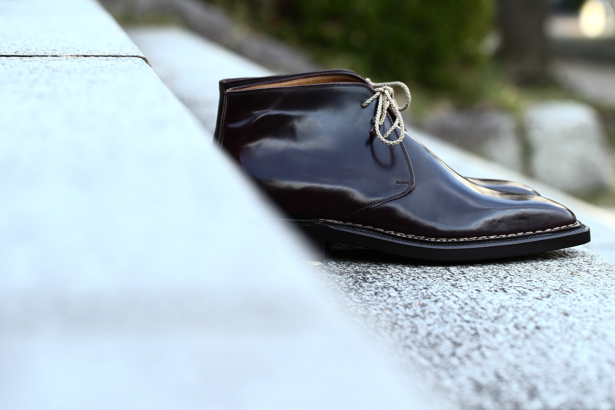 ENZO BONAFE (エンツォボナフェ) ART.3722 Chukka boots Horween Shell Cordovan Leather ホーウィン社 シェルコードバンレザー レザーブーツ コードバンブーツ チャッカブーツ No.8 (バーガンディー) made in Italy(イタリア製) 愛知 名古屋 Alto e Diritto アルト エ デリット ボナフェ コードバン ベネチアンクリーム JOHN LOBB ジョンロブ CHURCH’S チャーチ JOSEPH CHEANEY ジョセフチーニー CORTHAY コルテ ALFRED SARGENT アルフレッドサージェント CROCKETT&JONES クロケットジョーンズ F.LLI GIACOMETTI フラテッリジャコメッティ ENZO BONAFE エンツォボナフェ BETTANIN&VENTURI ベッタニンヴェントゥーリ JALAN SRIWIJAYA ジャランスリウァヤ J.W.WESTON ジェイエムウエストン SANTONI サントーニ SERGIO ROSSI セルジオロッシ CARMINA カルミナ