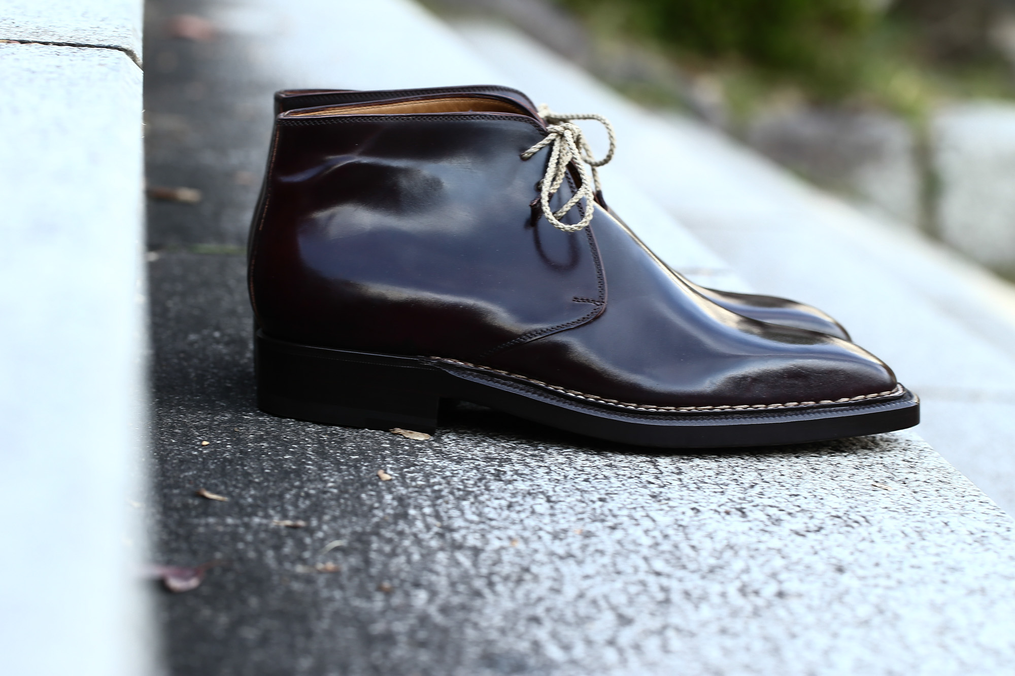 ENZO BONAFE (エンツォボナフェ) ART.3722 Chukka boots Horween Shell Cordovan Leather ホーウィン社 シェルコードバンレザー レザーブーツ コードバンブーツ チャッカブーツ No.8 (バーガンディー) made in Italy(イタリア製) 愛知 名古屋 Alto e Diritto アルト エ デリット ボナフェ コードバン ベネチアンクリーム JOHN LOBB ジョンロブ CHURCH’S チャーチ JOSEPH CHEANEY ジョセフチーニー CORTHAY コルテ ALFRED SARGENT アルフレッドサージェント CROCKETT&JONES クロケットジョーンズ F.LLI GIACOMETTI フラテッリジャコメッティ ENZO BONAFE エンツォボナフェ BETTANIN&VENTURI ベッタニンヴェントゥーリ JALAN SRIWIJAYA ジャランスリウァヤ J.W.WESTON ジェイエムウエストン SANTONI サントーニ SERGIO ROSSI セルジオロッシ CARMINA カルミナ