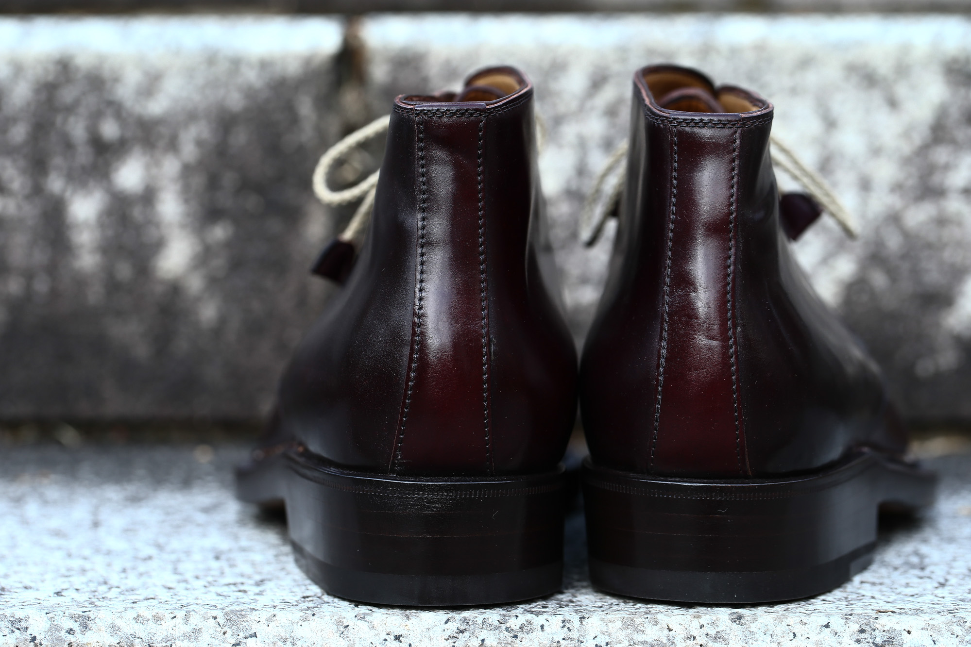 ENZO BONAFE (エンツォボナフェ) ART.3722 Chukka boots Horween Shell Cordovan Leather ホーウィン社 シェルコードバンレザー レザーブーツ コードバンブーツ チャッカブーツ No.8 (バーガンディー) made in Italy(イタリア製) 愛知 名古屋 Alto e Diritto アルト エ デリット ボナフェ コードバン ベネチアンクリーム JOHN LOBB ジョンロブ CHURCH’S チャーチ JOSEPH CHEANEY ジョセフチーニー CORTHAY コルテ ALFRED SARGENT アルフレッドサージェント CROCKETT&JONES クロケットジョーンズ F.LLI GIACOMETTI フラテッリジャコメッティ ENZO BONAFE エンツォボナフェ BETTANIN&VENTURI ベッタニンヴェントゥーリ JALAN SRIWIJAYA ジャランスリウァヤ J.W.WESTON ジェイエムウエストン SANTONI サントーニ SERGIO ROSSI セルジオロッシ CARMINA カルミナ