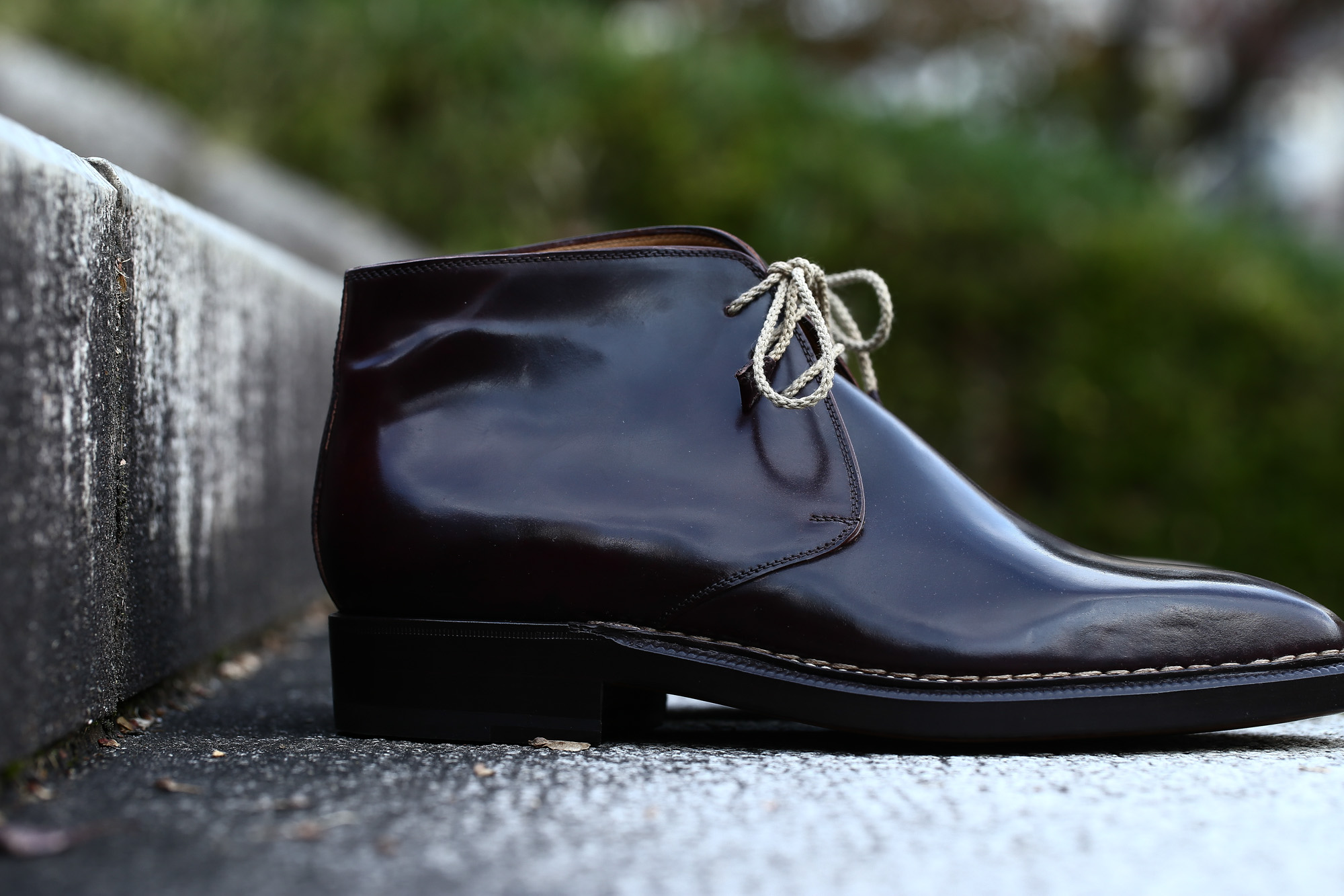 EENZO BONAFE (エンツォボナフェ) ART.3722 Chukka boots Horween Shell Cordovan Leather ホーウィン社 シェルコードバンレザー レザーブーツ コードバンブーツ チャッカブーツ No.8 (バーガンディー) made in Italy(イタリア製) 愛知 名古屋 Alto e Diritto アルト エ デリット ボナフェ コードバン ベネチアンクリーム JOHN LOBB ジョンロブ CHURCH’S チャーチ JOSEPH CHEANEY ジョセフチーニー CORTHAY コルテ ALFRED SARGENT アルフレッドサージェント CROCKETT&JONES クロケットジョーンズ F.LLI GIACOMETTI フラテッリジャコメッティ ENZO BONAFE エンツォボナフェ BETTANIN&VENTURI ベッタニンヴェントゥーリ JALAN SRIWIJAYA ジャランスリウァヤ J.W.WESTON ジェイエムウエストン SANTONI サントーニ SERGIO ROSSI セルジオロッシ CARMINA カルミナ