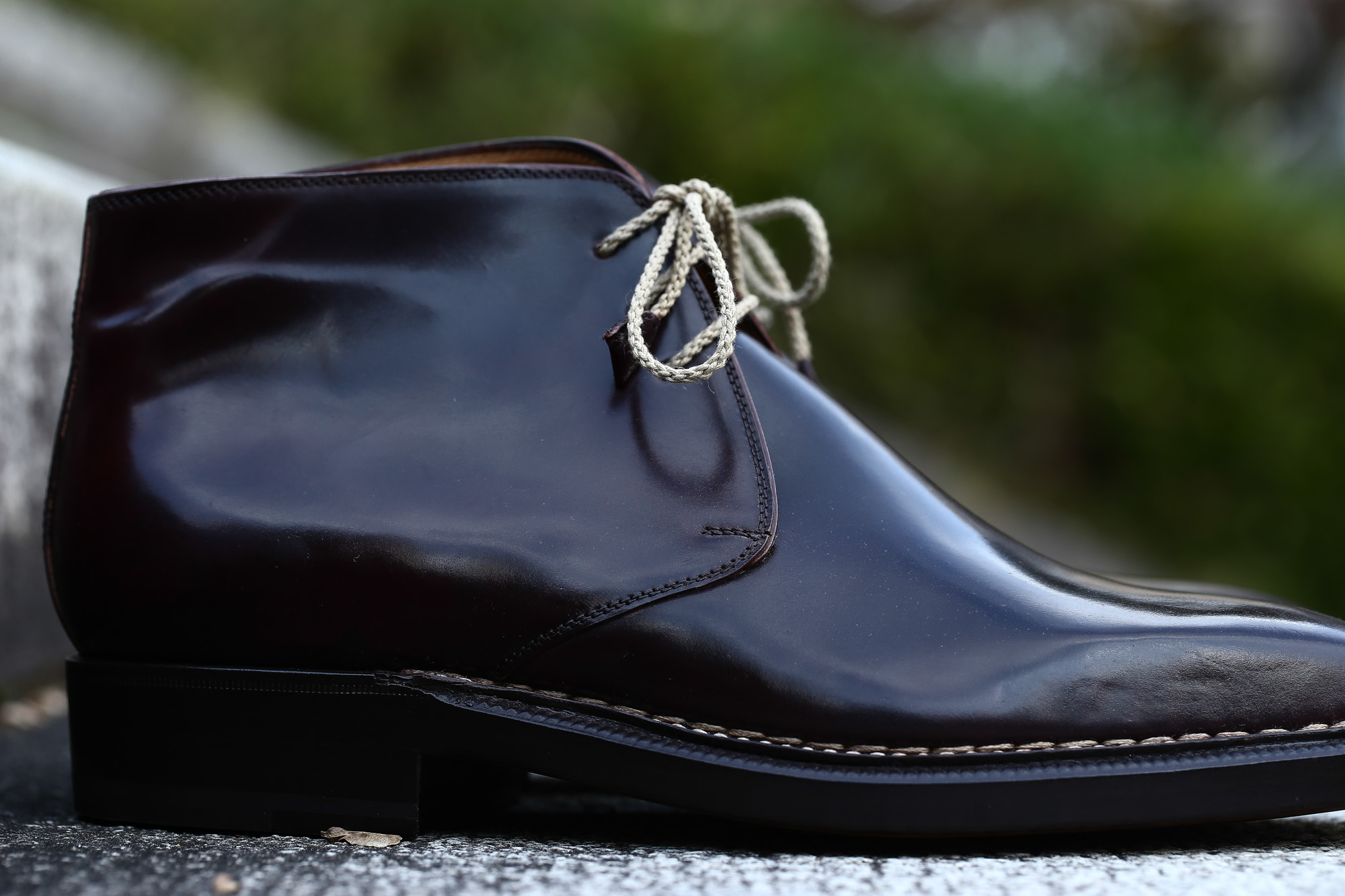 ENZO BONAFE (エンツォボナフェ) ART.3722 Chukka boots Horween Shell Cordovan Leather ホーウィン社 シェルコードバンレザー レザーブーツ コードバンブーツ チャッカブーツ No.8 (バーガンディー) made in Italy(イタリア製) 愛知 名古屋 Alto e Diritto アルト エ デリット ボナフェ コードバン ベネチアンクリーム JOHN LOBB ジョンロブ CHURCH’S チャーチ JOSEPH CHEANEY ジョセフチーニー CORTHAY コルテ ALFRED SARGENT アルフレッドサージェント CROCKETT&JONES クロケットジョーンズ F.LLI GIACOMETTI フラテッリジャコメッティ ENZO BONAFE エンツォボナフェ BETTANIN&VENTURI ベッタニンヴェントゥーリ JALAN SRIWIJAYA ジャランスリウァヤ J.W.WESTON ジェイエムウエストン SANTONI サントーニ SERGIO ROSSI セルジオロッシ CARMINA カルミナ