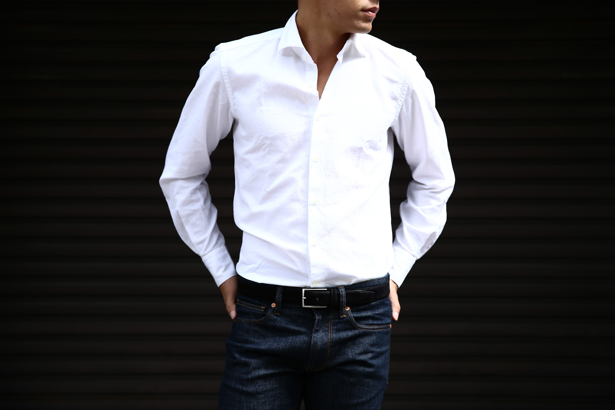 Glanshirt (グランシャツ) JWEEN G6971 OXFORD COTTON 100％ カッタ 