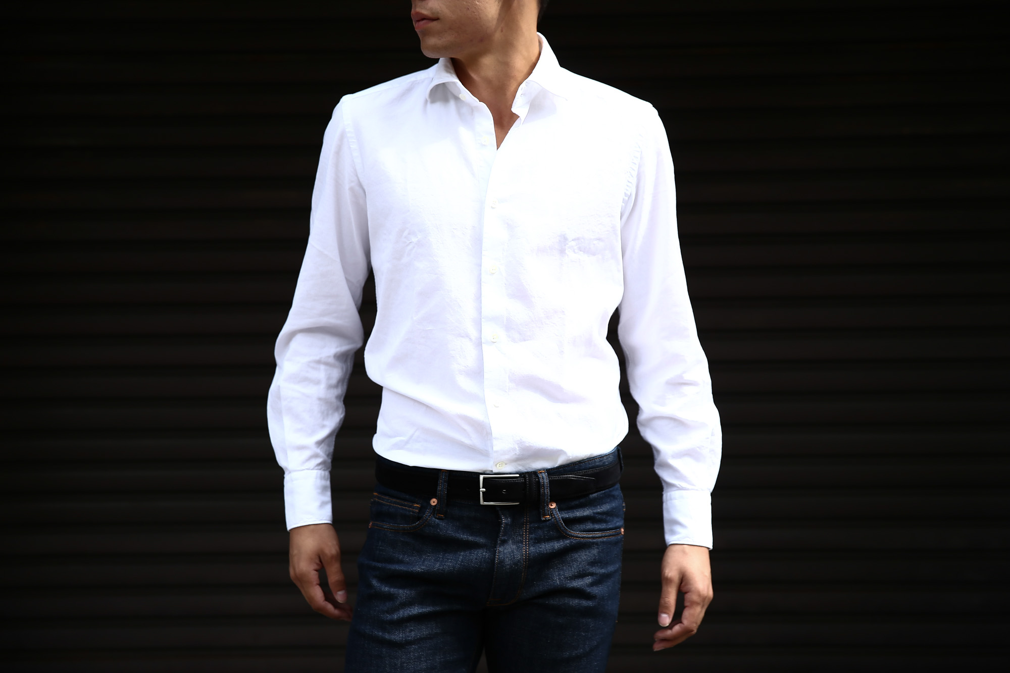 Glanshirt (グランシャツ) JWEEN G6971 OXFORD COTTON 100％ カッタウェイシャツ オックスフォードシャツ WHITE (ホワイト・001) MADE IN ITALY(イタリア製) 2016 秋冬新作愛知 名古屋Alto e Diritto アルト エ デリット シャツ 白シャツ 36,37,38,39,40,41