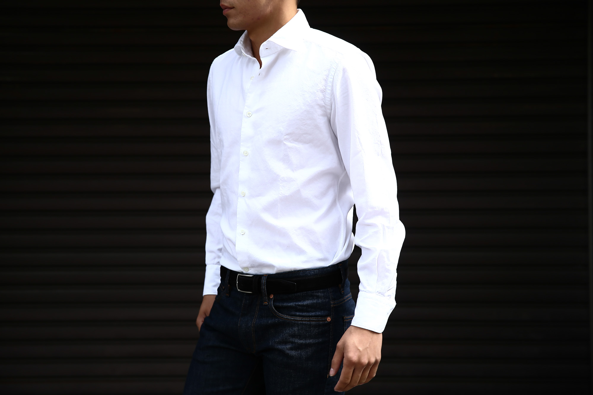 Glanshirt (グランシャツ) JWEEN G6971 OXFORD COTTON 100％ カッタウェイシャツ オックスフォードシャツ WHITE (ホワイト・001) MADE IN ITALY(イタリア製) 2016 秋冬新作愛知 名古屋Alto e Diritto アルト エ デリット シャツ 白シャツ 36,37,38,39,40,41