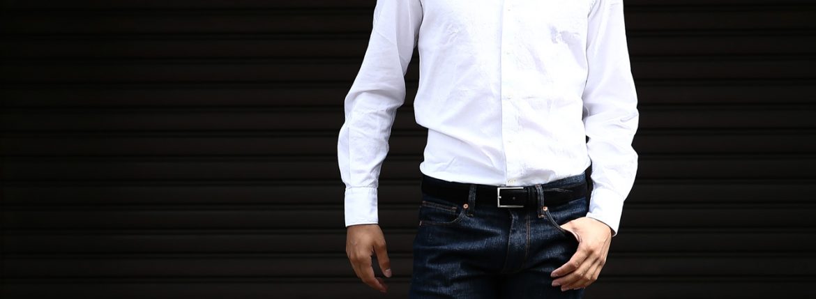 Glanshirt (グランシャツ) JWEEN G6971 OXFORD COTTON 100％ カッタウェイシャツ オックスフォードシャツ WHITE (ホワイト・001) MADE IN ITALY(イタリア製) 2016 秋冬新作のイメージ