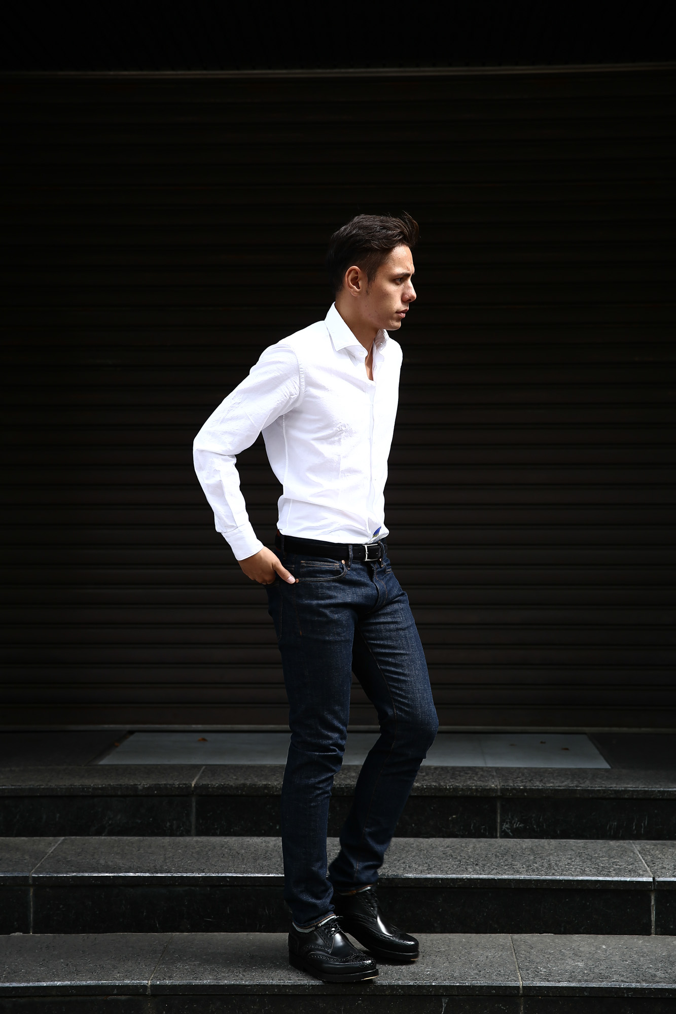 Glanshirt (グランシャツ) JWEEN G6971 OXFORD COTTON 100％ カッタウェイシャツ オックスフォードシャツ WHITE (ホワイト・001) MADE IN ITALY(イタリア製) 2016 秋冬新作愛知 名古屋Alto e Diritto アルト エ デリット シャツ 白シャツ 36,37,38,39,40,41