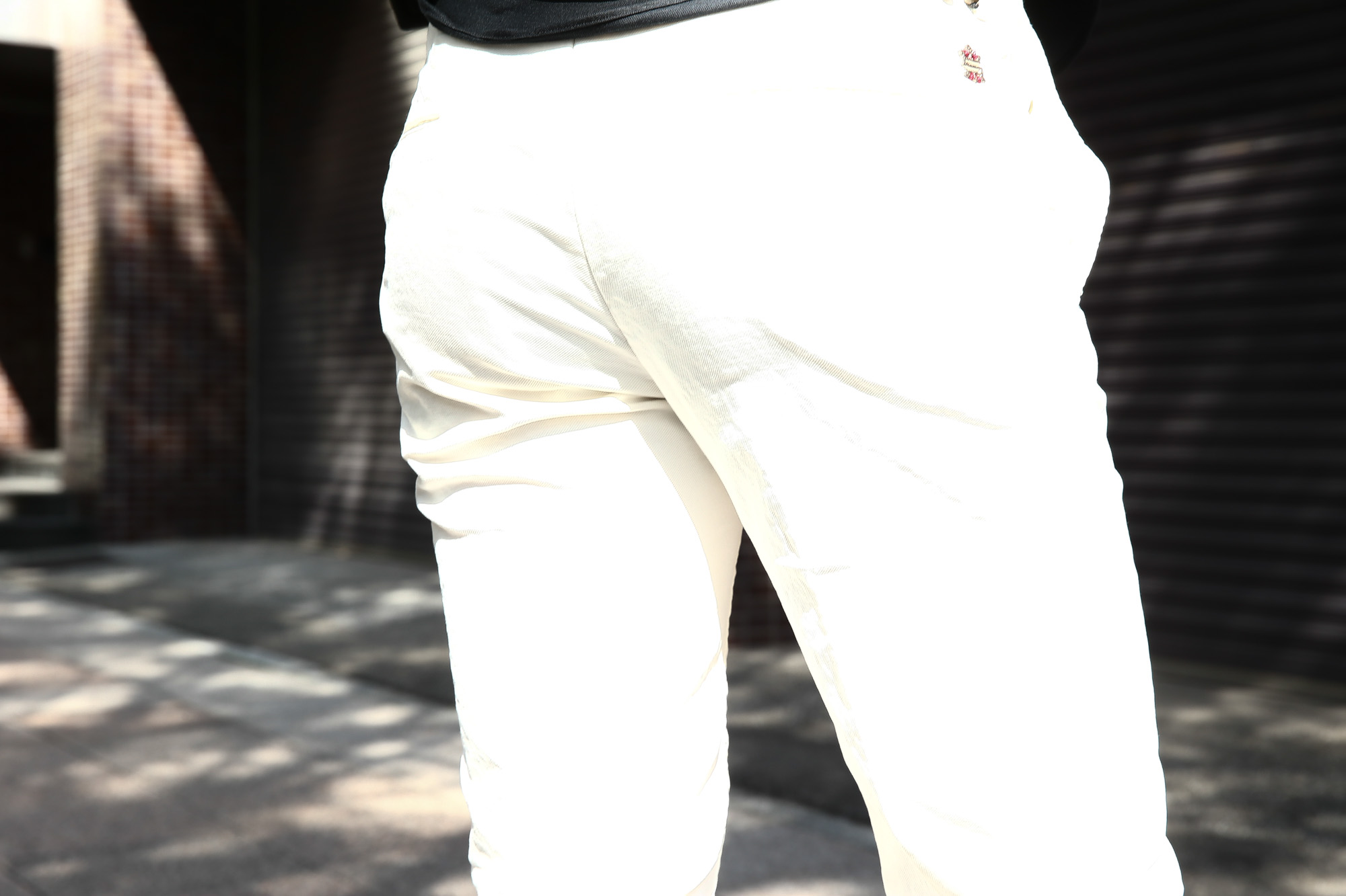 INCOTEX SLACKS (インコテックススラックス) 1ST603 SLIM FIT スリムフィット GARMENT DYED  ガーメントダイ STRETCH TWILL ストレッチノ コットントラウザーズ チノパンツ WHITE (ホワイト・017) 愛知 名古屋 Alto e Diritto アルト エ デリット 白パン ホワイトパンツ インコテックス