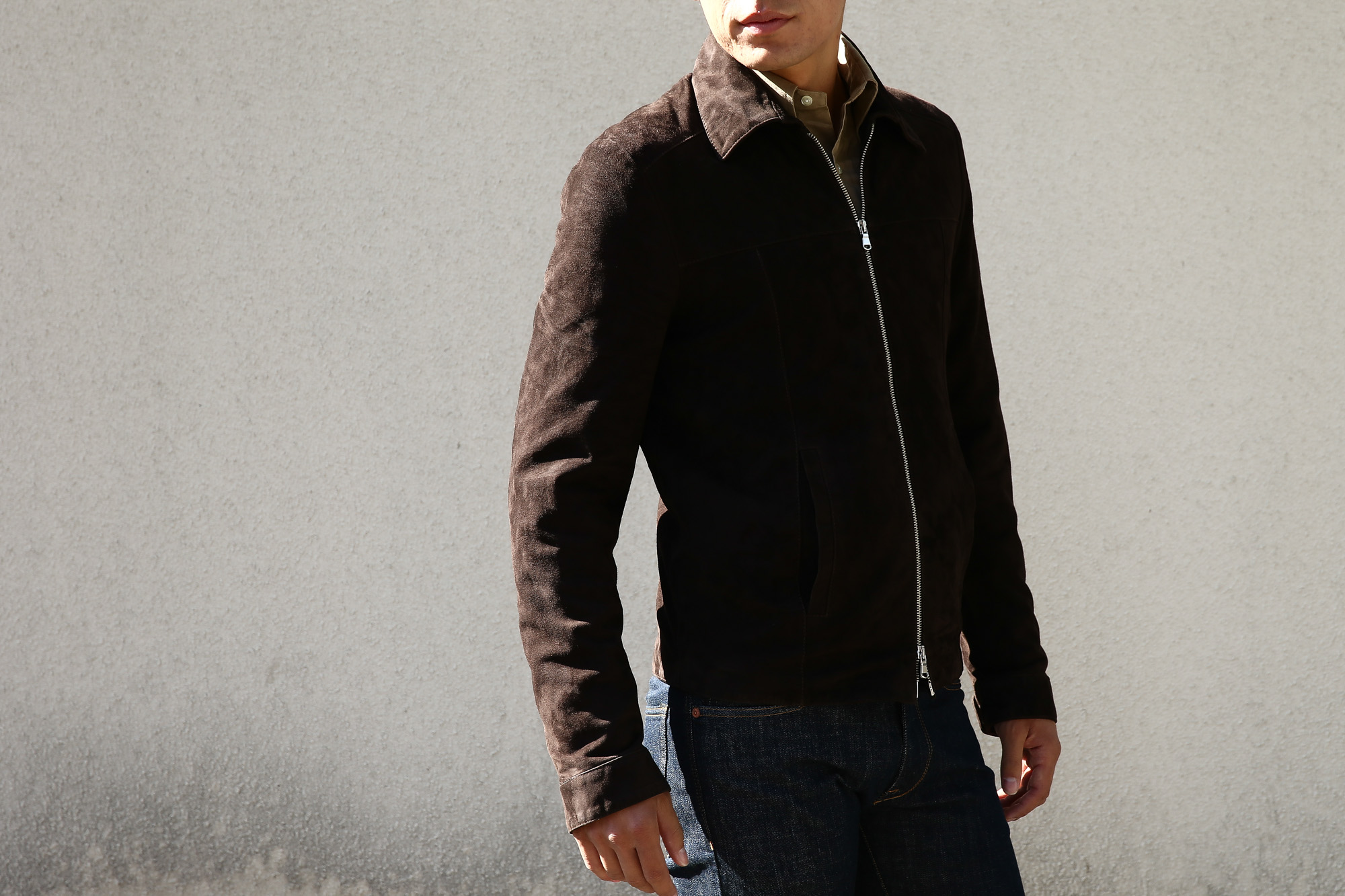 Radice (ラディーチェ) 1008 Suede Leather Jacket Suede Lamb Nappa スエードラムナッパ SLIM FIT スリムフィット シングルレザージャケット MORO (モーロ)  MADE IN ITALY(イタリア製)  2016 秋冬新作 愛知 名古屋Alto e Diritto アルト エ デリット レザージャケット ラディーチェ スエードレザー