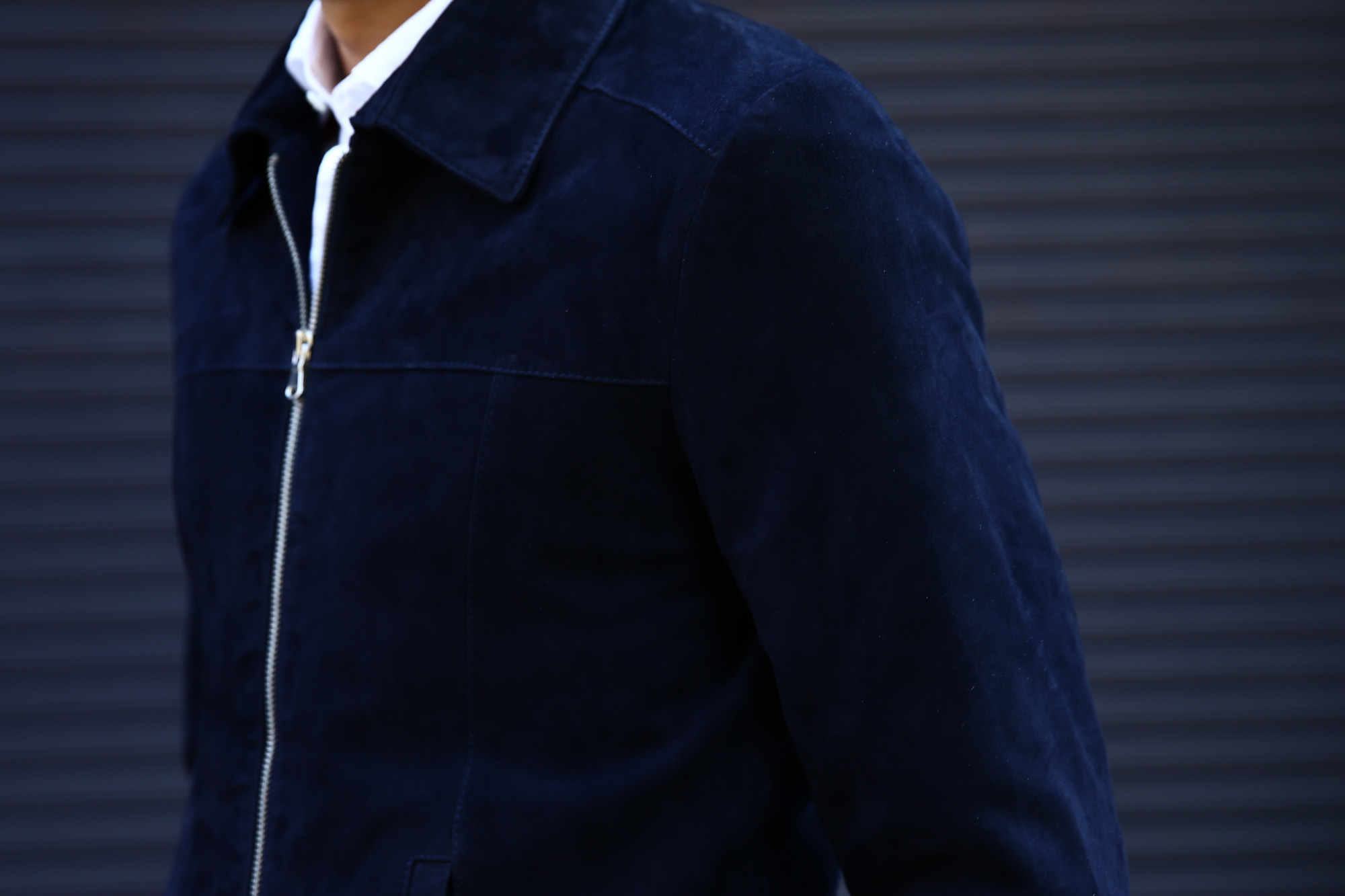 Radice (ラディーチェ) 1008 Suede Leather Jacket Suede Lamb Nappa スエードラムナッパ SLIM FIT スリムフィット シングルレザージャケット NAVY (ネイビー) MADE IN ITALY(イタリア製)  2016 秋冬新作 愛知 名古屋Alto e Diritto アルト エ デリット レザージャケット ラディーチェ スエードレザー 青山系