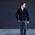 Radice (ラディーチェ) 1008 Suede Leather Jacket Suede Lamb Nappa スエードラムナッパ SLIM FIT スリムフィット シングルレザージャケット NAVY (ネイビー) MADE IN ITALY(イタリア製) 2016 秋冬新作のイメージ