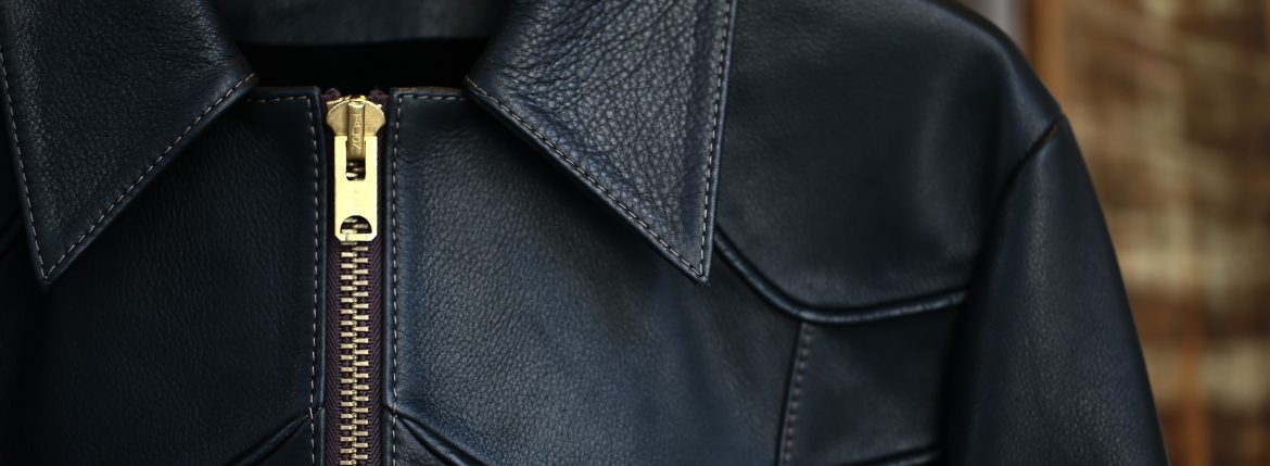 South Paradiso Leather (サウスパラディソレザー) East West イーストウエスト SMOKE スモーク Cow Hide Leather カウハイドレザー レザージャケット BLACK (ブラック) MADE IN USA (アメリカ製) 愛知 名古屋 ZODIAC ゾディアック　パラディソ イーストウエスト スモーク ヴィンテージ アドラー アードラー ウィンチェスター イルミナティレインボーシャツ レザー 革ジャン