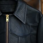 South Paradiso Leather (サウスパラディソレザー) East West イーストウエスト SMOKE スモーク Cow Hide Leather カウハイドレザー レザージャケット BLACK (ブラック) MADE IN USA (アメリカ製)のイメージ