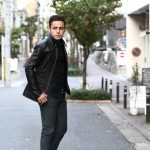 South Paradiso Leather (サウスパラディソレザー) SMOKE スモーク East West イーストウエスト Cow Hide Leather カウハイドレザー レザージャケット BLACK (ブラック) MADE IN USA (アメリカ製)のイメージ