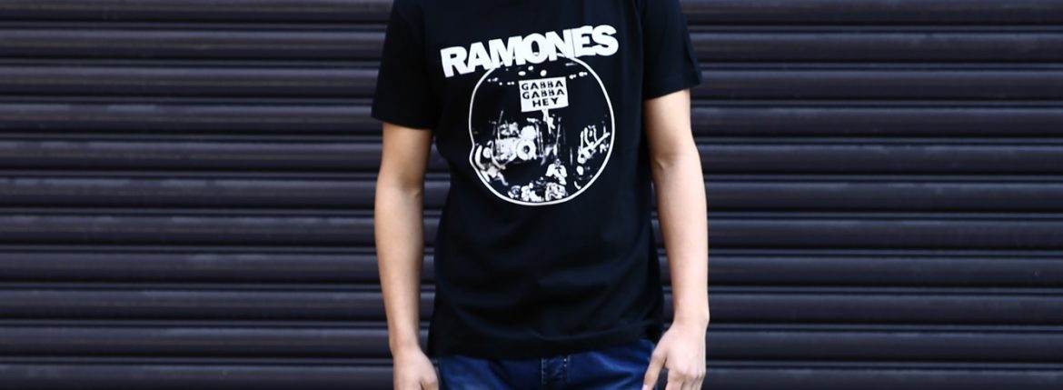 Worn By (ウォーンバイ) GABBA GABBA HEY RAMONES ガバガバヘイ ラモーンズ プリントTシャツ ロックTシャツ バンドTシャツ BLACK (ブラック) 2016 秋冬新作 XS,S,M コーディネート画像。 愛知 名古屋 ZODIAC ゾディアック バンドT ロックT プリントT ウォーンバイ ライセンスTシャツ VAN バン 名古屋