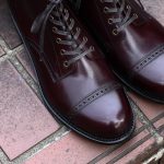 Cuervo (クエルボ) Romeo ロメオ Annonay Vocalou Calf アノネイ社 ボカルーカーフ Leather Sole レザーソール Goodyear Welt Process グッドイヤーウェルト製法 セミドレスブーツ レザーブーツ ドレスシューズ BURGUNDY (バーガンディー・WN) MADE IN JAPAN(日本製) 2017 春夏新作のイメージ
