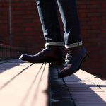 Cuervo (クエルボ) Romeo ロメオ Annonay Vocalou Calf アノネイ社 ボカルーカーフ Goodyear Welt Process グッドイヤーウェルト製法 Leather Sole レザーソール セミドレスブーツ レザーブーツ ドレスシューズ BURGUNDY (バーガンディー・WN) MADE IN JAPAN(日本製) 2017 春夏新作のイメージ