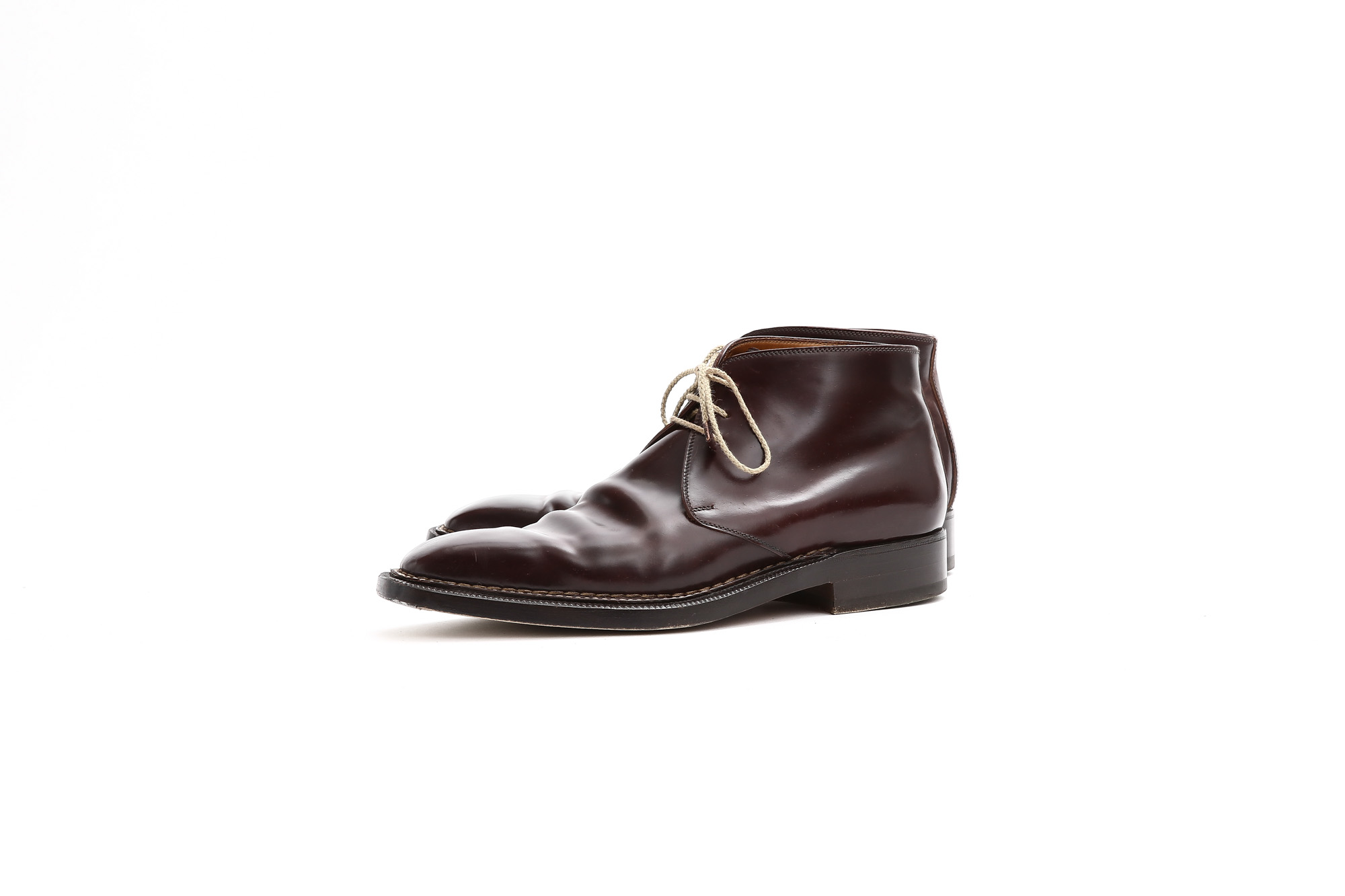 ENZO BONAFE (エンツォボナフェ) ART.3722 Chukka boots チャッカブーツ Horween Shell Cordovan Leather ホーウィン社 シェルコードバンレザー チャッカブーツ コードバンブーツ No.8 (バーガンディー) made in italy (イタリア製) 【6 months 着用 Staff 私物】愛知 名古屋 Alto e Diritto アルト エ デリット エンツォボナフェ コードバン チャッカ