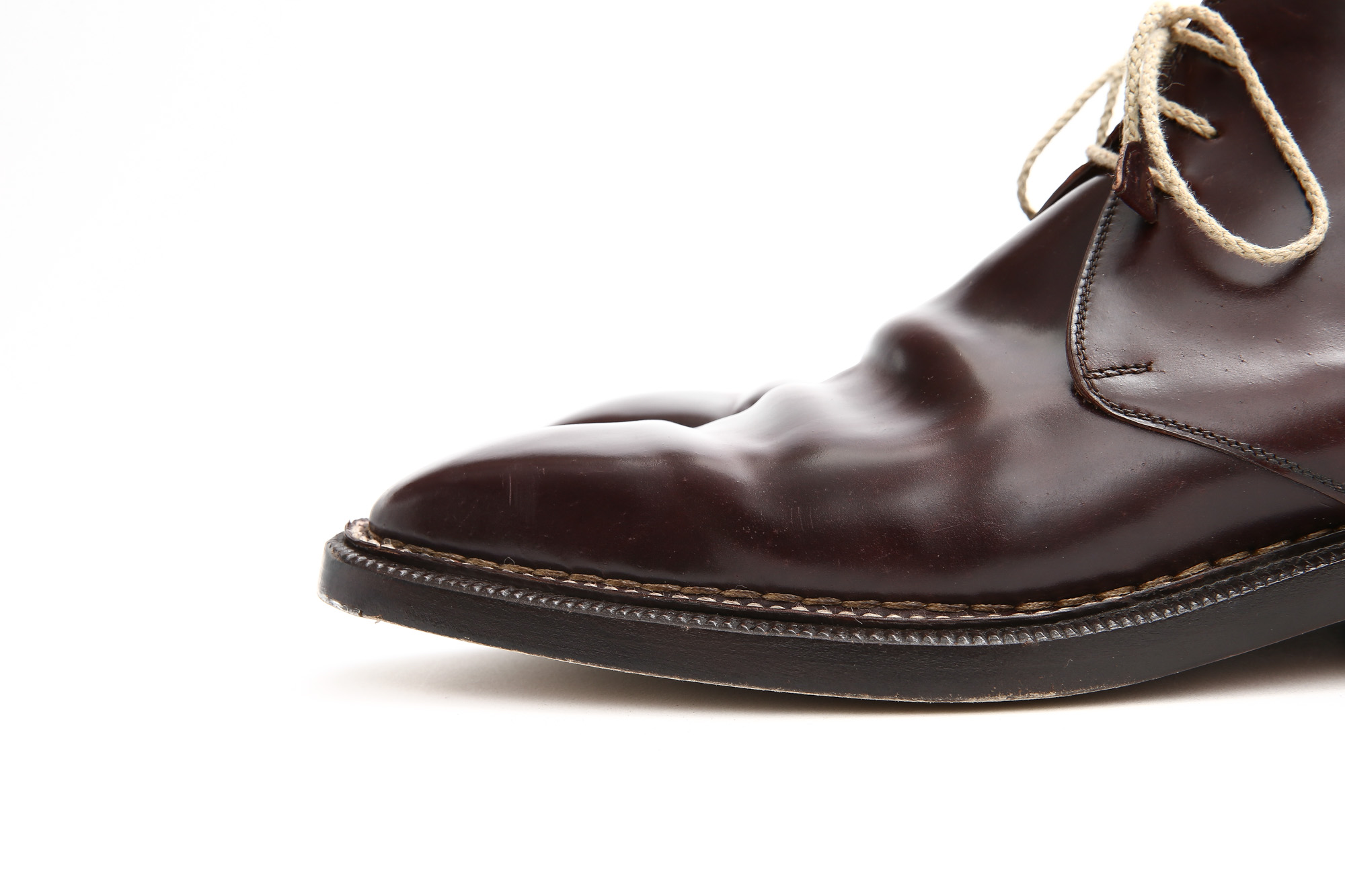 ENZO BONAFE (エンツォボナフェ) ART.3722 Chukka boots チャッカブーツ Horween Shell Cordovan Leather ホーウィン社 シェルコードバンレザー チャッカブーツ コードバンブーツ No.8 (バーガンディー) made in italy (イタリア製) 【6 months 着用 Staff 私物】愛知 名古屋 Alto e Diritto アルト エ デリット エンツォボナフェ コードバン チャッカ