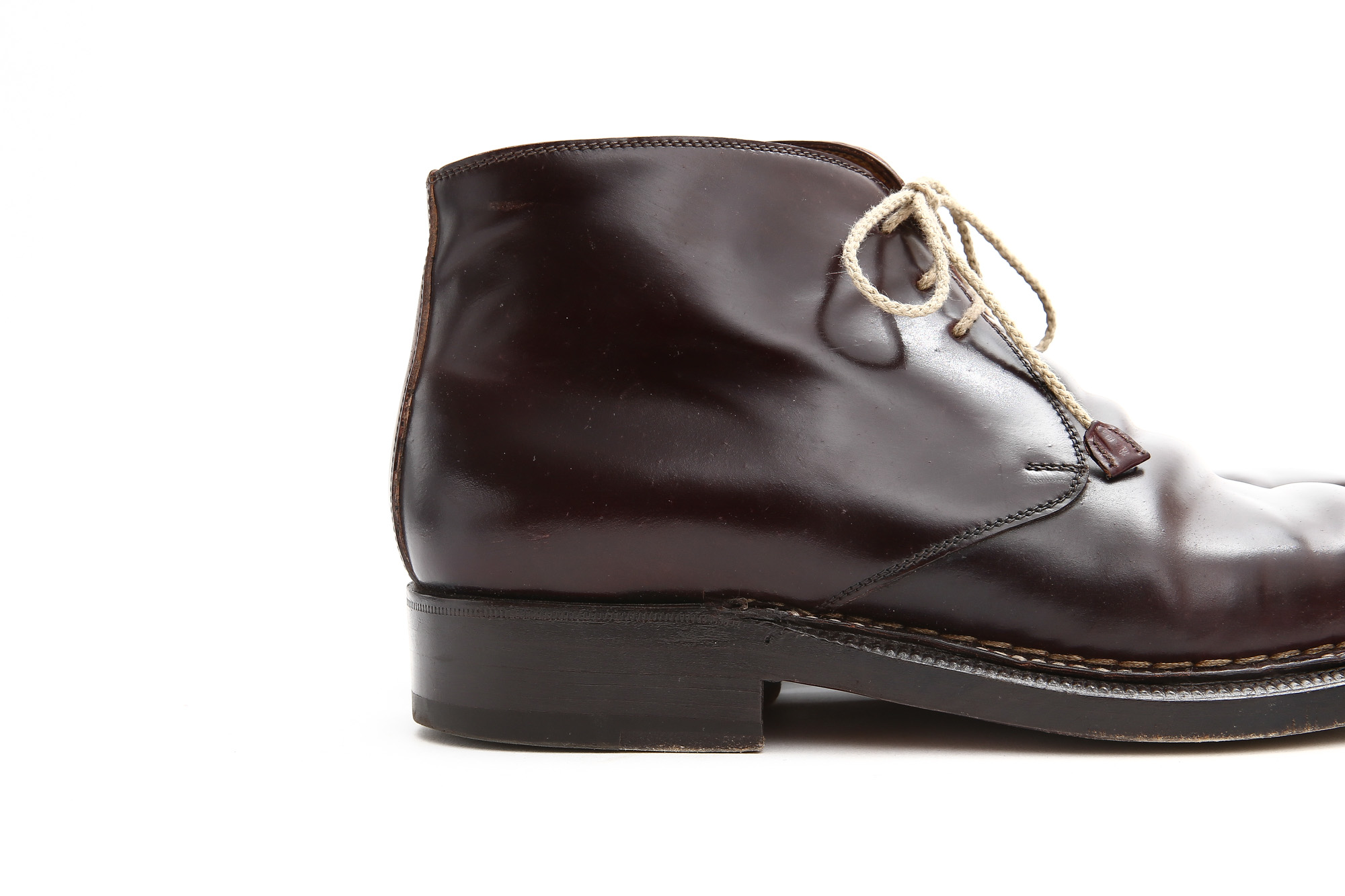 ENZO BONAFE (エンツォボナフェ) ART.3722 Chukka boots チャッカブーツ Horween Shell Cordovan Leather ホーウィン社 シェルコードバンレザー チャッカブーツ コードバンブーツ No.8 (バーガンディー) made in italy (イタリア製) 【6 months 着用 Staff 私物】愛知 名古屋 Alto e Diritto アルト エ デリット エンツォボナフェ コードバン チャッカ