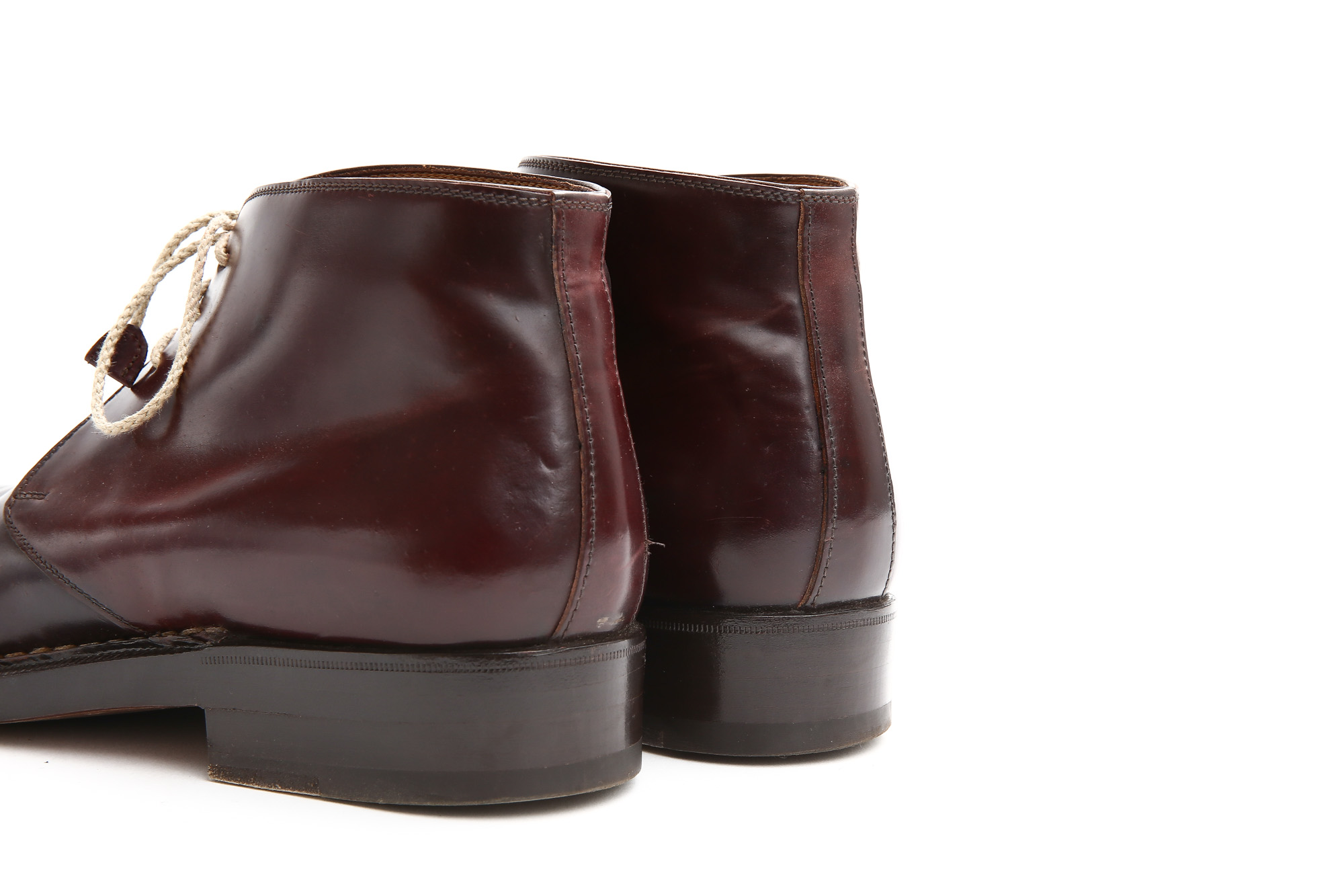 ENZO BONAFE (エンツォボナフェ) ART.3722 Chukka boots チャッカブーツ Horween Shell Cordovan Leather ホーウィン社 シェルコードバンレザー チャッカブーツ コードバンブーツ No.8 (バーガンディー) made in italy (イタリア製) 【6 months 着用 Staff 私物】愛知 名古屋 Alto e Diritto アルト エ デリット エンツォボナフェ コードバン チャッカ