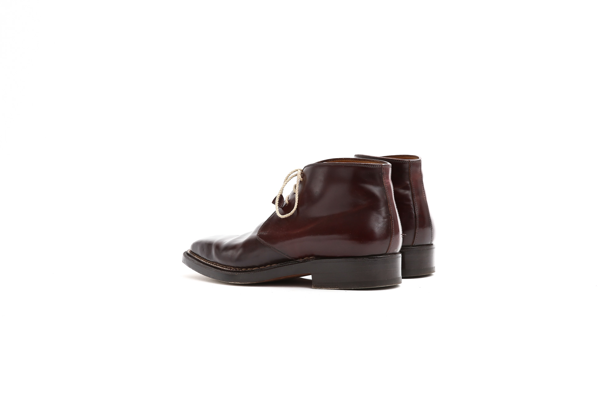 ENZO BONAFE (エンツォボナフェ) ART.3722 Chukka boots チャッカブーツ Horween Shell Cordovan Leather ホーウィン社 シェルコードバンレザー チャッカブーツ コードバンブーツ No.8 (バーガンディー) made in italy (イタリア製) 【6 months 着用 Staff 私物】愛知 名古屋 Alto e Diritto アルト エ デリット エンツォボナフェ コードバン チャッカ