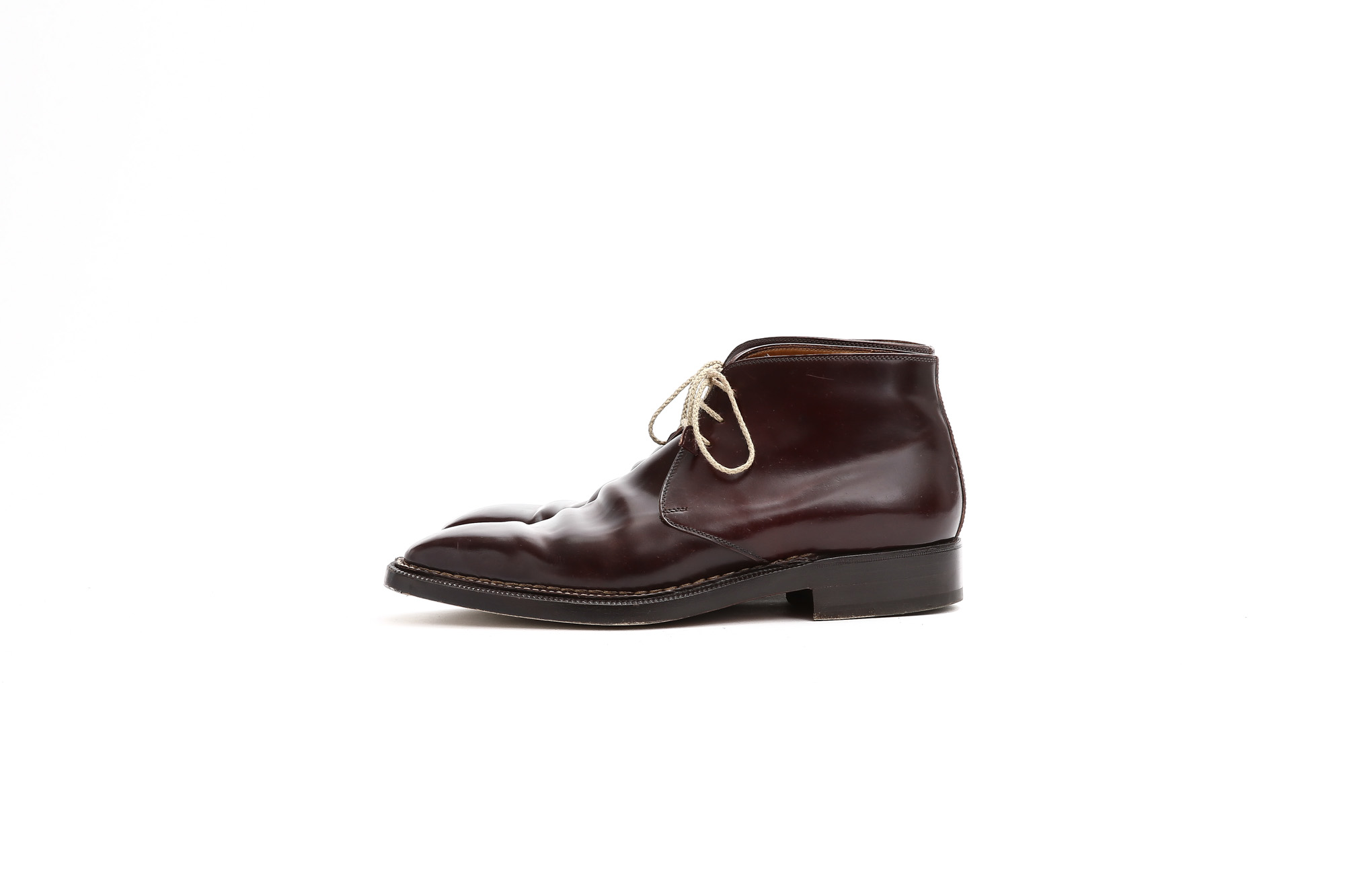 ENZO BONAFE (エンツォボナフェ) ART.3722 Chukka boots チャッカブーツ Horween Shell Cordovan Leather ホーウィン社 シェルコードバンレザー チャッカブーツ コードバンブーツ No.8 (バーガンディー) made in italy (イタリア製) 【6 months 着用 Staff 私物】愛知 名古屋 Alto e Diritto アルト エ デリット エンツォボナフェ コードバン チャッカ