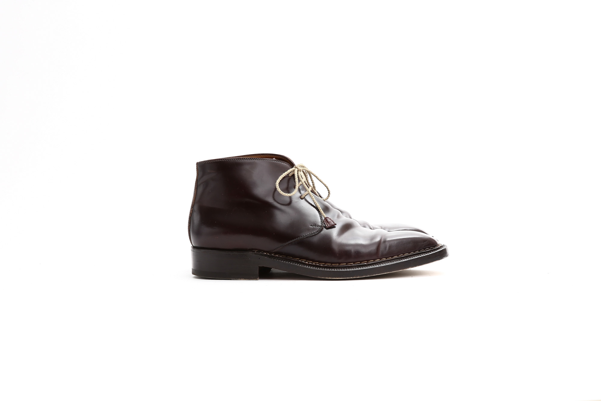 ENZO BONAFE (エンツォボナフェ) ART.3722 Chukka boots チャッカブーツ Horween Shell Cordovan Leather ホーウィン社 シェルコードバンレザー チャッカブーツ コードバンブーツ No.8 (バーガンディー) made in italy (イタリア製) 【6 months 着用 Staff 私物】愛知 名古屋 Alto e Diritto アルト エ デリット エンツォボナフェ コードバン チャッカ