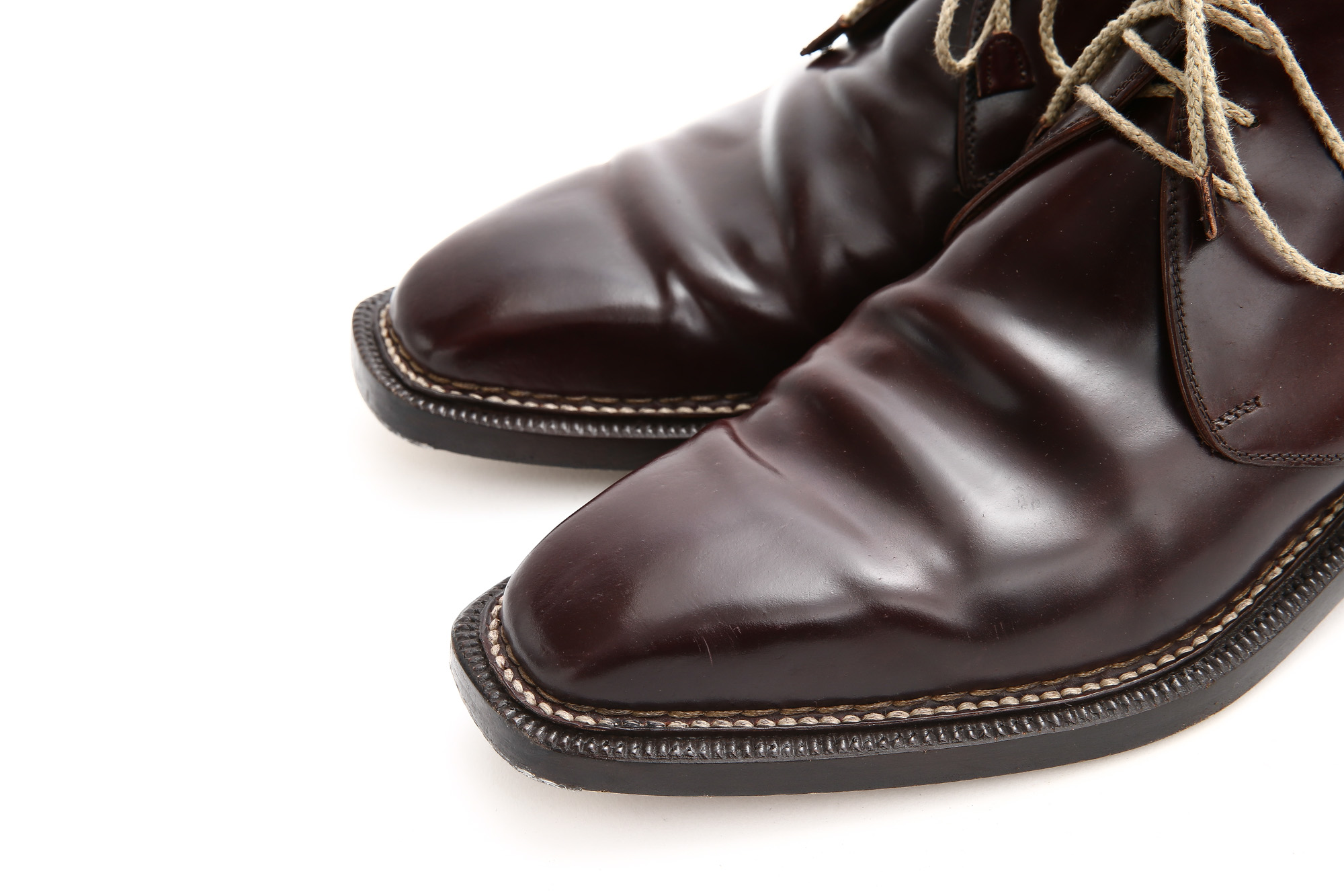 ENZO BONAFE (エンツォボナフェ) ART.3722 Chukka boots チャッカブーツ Horween Shell Cordovan Leather ホーウィン社 シェルコードバンレザー チャッカブーツ コードバンブーツ No.8 (バーガンディー) made in italy (イタリア製) 【6 months 着用 Staff 私物】愛知 名古屋 Alto e Diritto アルト エ デリット エンツォボナフェ コードバン チャッカ