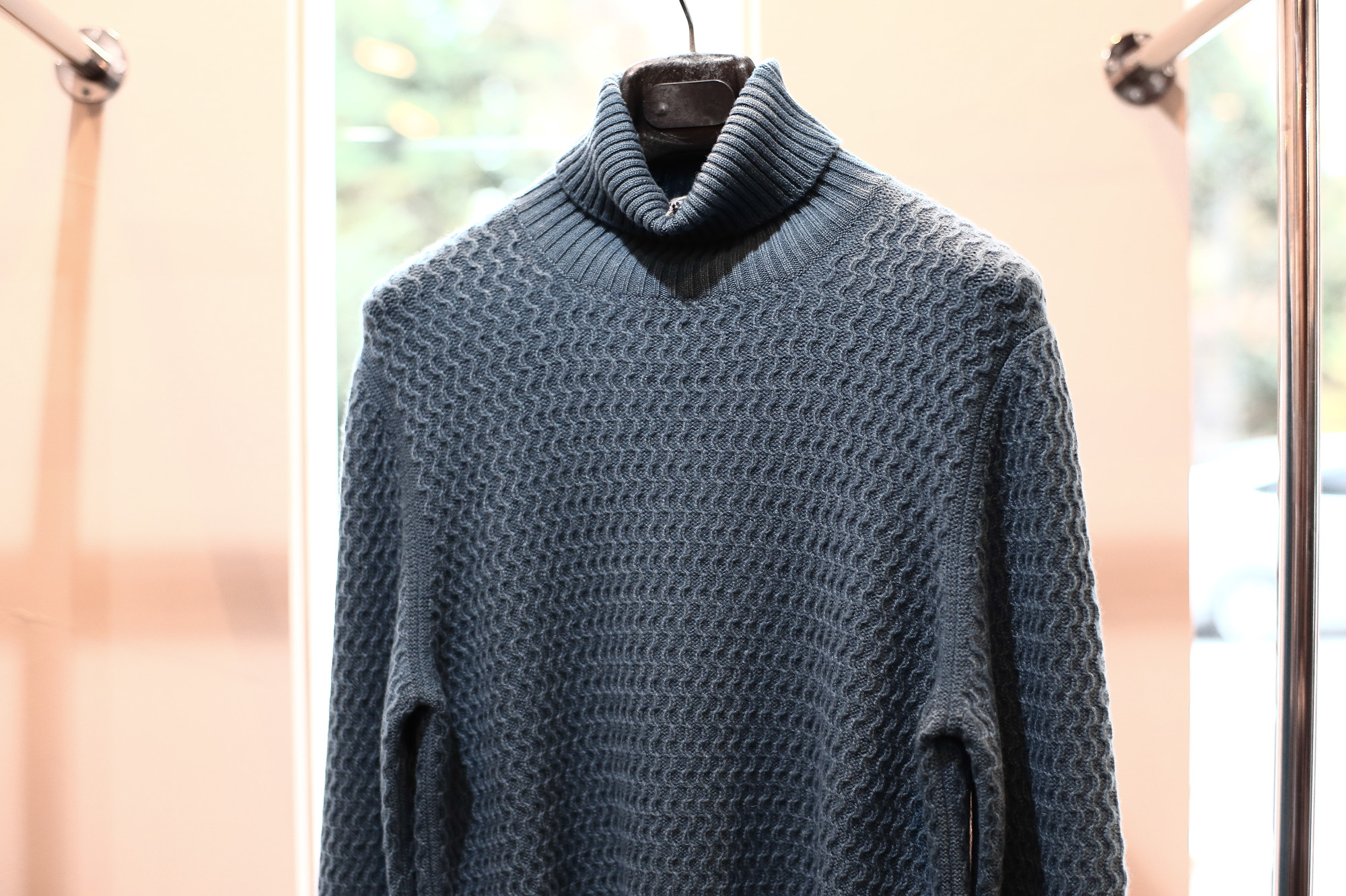 Settefili Cashmere / セッテフィーリ カシミア (2017 秋冬 プレ 展示会) セッテフィーリカシミア 愛知 名古屋 Alto e Diritto アルト エ デリット ニット カシミア ショールカラー カーディガン タートルネック ウルーネック Vネック イタリアカシミア100％ ローゲージ ケーブル編みニット