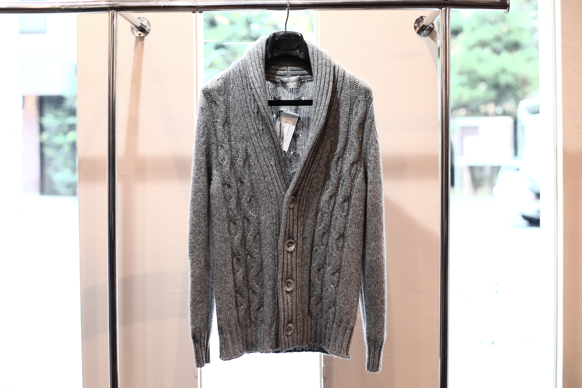 Settefili Cashmere / セッテフィーリ カシミア (2017 秋冬 プレ 展示会) セッテフィーリカシミア 愛知 名古屋 Alto e Diritto アルト エ デリット ニット カシミア ショールカラー カーディガン タートルネック ウルーネック Vネック イタリアカシミア100％ ローゲージ ケーブル編みニット