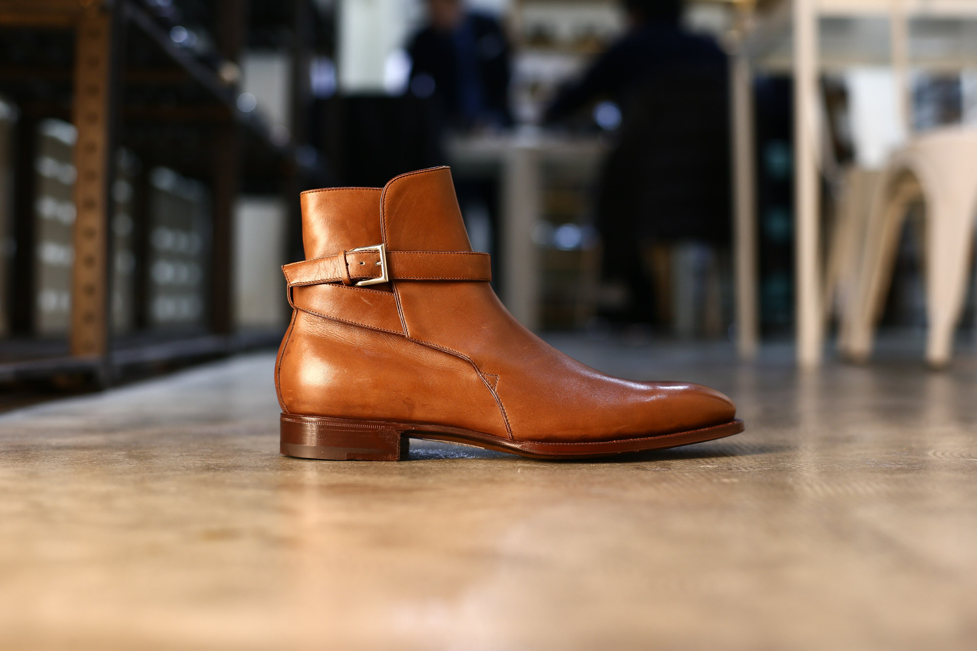 ENZO BONAFE(エンツォボナフェ) EB-13 Jodhpur Boots ジョッパーブーツ Bonaudo Museum Calf Leather(ボナウド社ミュージアムカーフレザー) ノルベジェーゼ製法 レザーブーツ NEW GOLD(ニューゴールド) made in italy(イタリア製) 2018 春夏 愛知 名古屋 Alto e Diritto アルト エ デリット エンツォボナフェ enzobonafe チャッカブーツ 