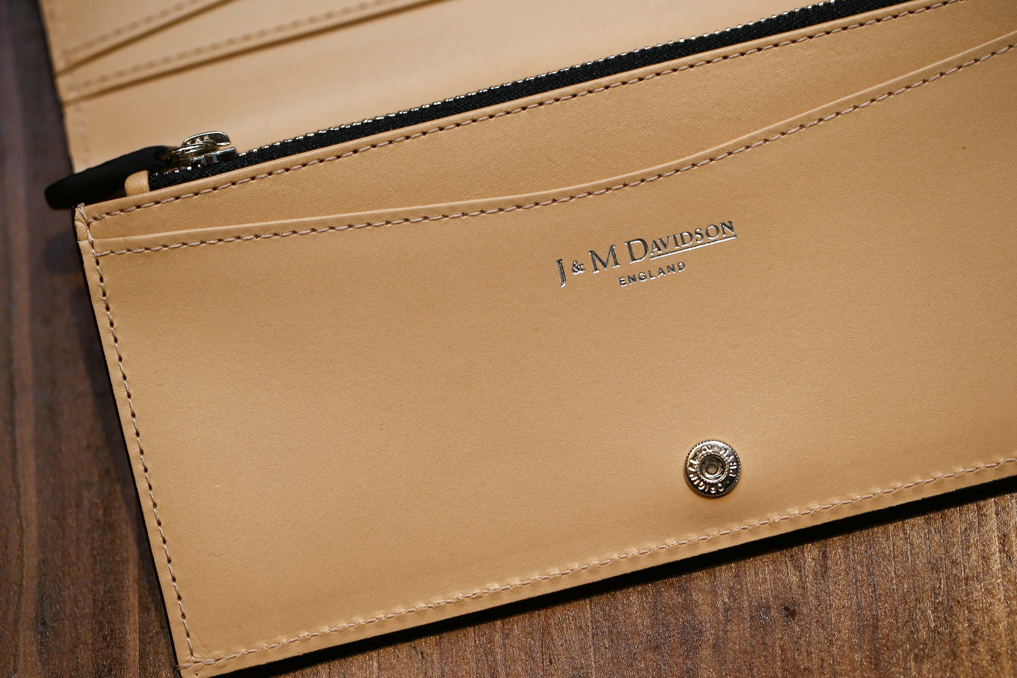 J&M DAVIDSON (ジェイアンドエムデヴィッドソン) STUDS WALLET スタッズ ウォレット 10081N GRAIN LEATHER グレインレザー 長財布 ウォレット BLACK (ブラック・999) Made in spain (スペイン製) 2017 春夏新作 JMDAVIDSON ジェイエムデヴィッドソン 財布 JETSET 愛知 名古屋 Alto e Diritto アルト エ デリット