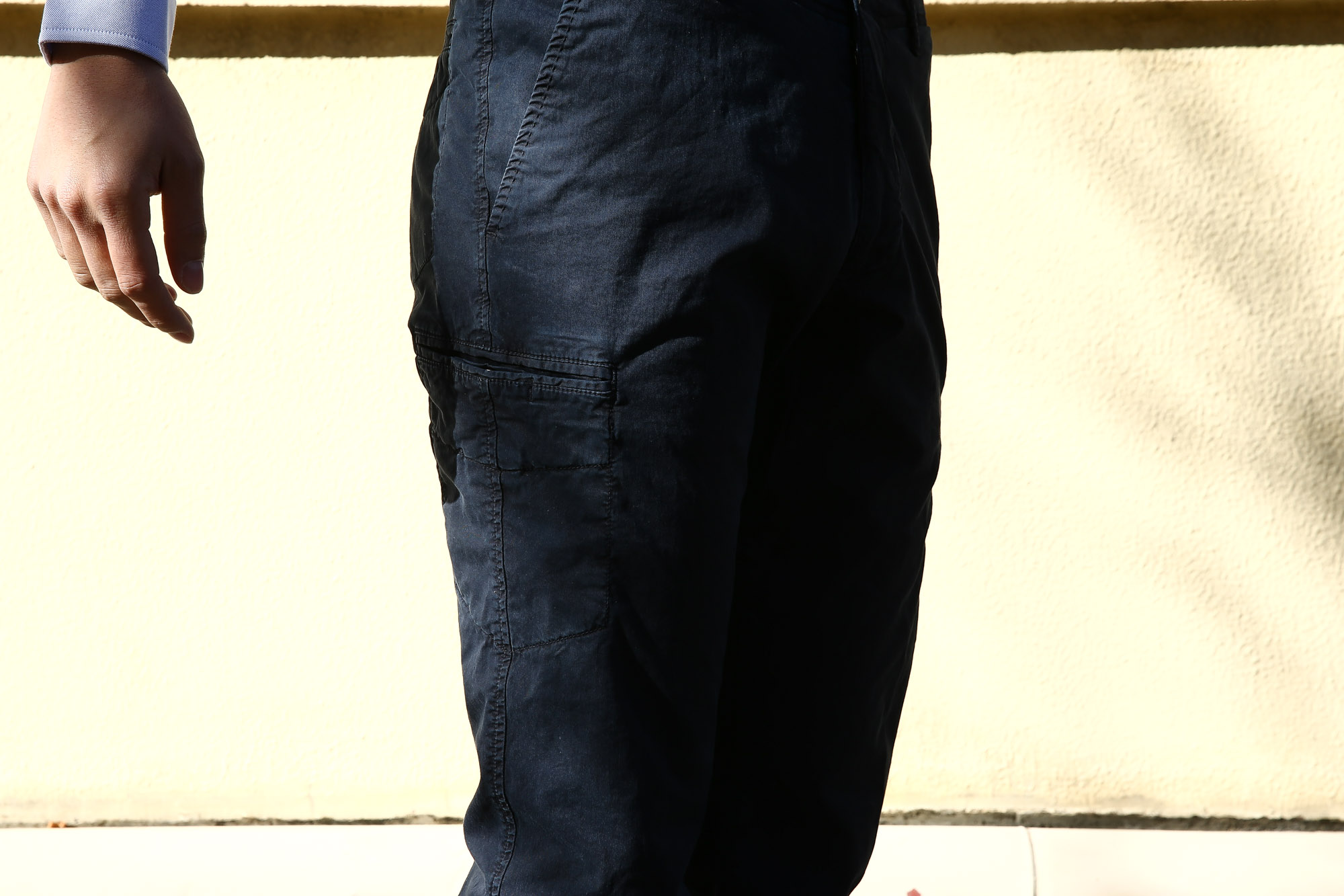 J.W.BRINE (J.W.ブライン) NEW DRAKE (ニュードレイク) ストレッチチノ スリムカーゴパンツ NAVY (ネイビー・78) Made in italy (イタリア製) 2017 春夏新作 愛知 名古屋 Alto e Diritto アルト エ デリット JWブライン JWBRINE カーゴパンツ ストレッチパンツ ネイビー カーゴ 42,44,46,48,50,52