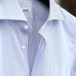 ALESSANDRO GHERARDI (アレッサンドロゲラルディ) Stripe Shirts カッタウェイ コットンブロード ストライプシャツ NAVY (ネイビー・681) made in italy(イタリア製) 2017 春夏新作のイメージ