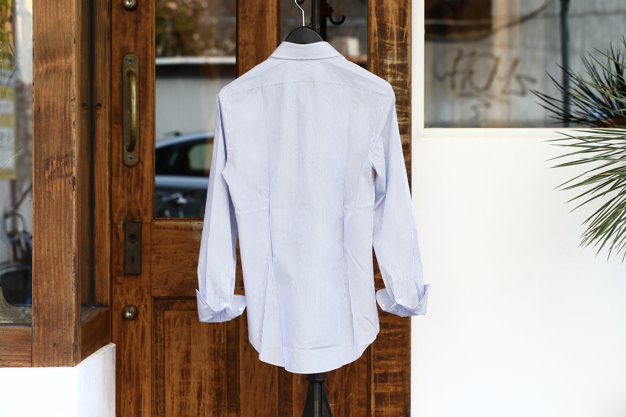 ALESSANDRO GHERARDI (アレッサンドロゲラルディ) Stripe Shirts カッタウェイ コットンブロード ストライプシャツ NAVY (ネイビー・681) made in italy(イタリア製) 2017 春夏新作 愛知 名古屋 Alto e Diritto アルト エ デリット alessandrogherardi シャツ